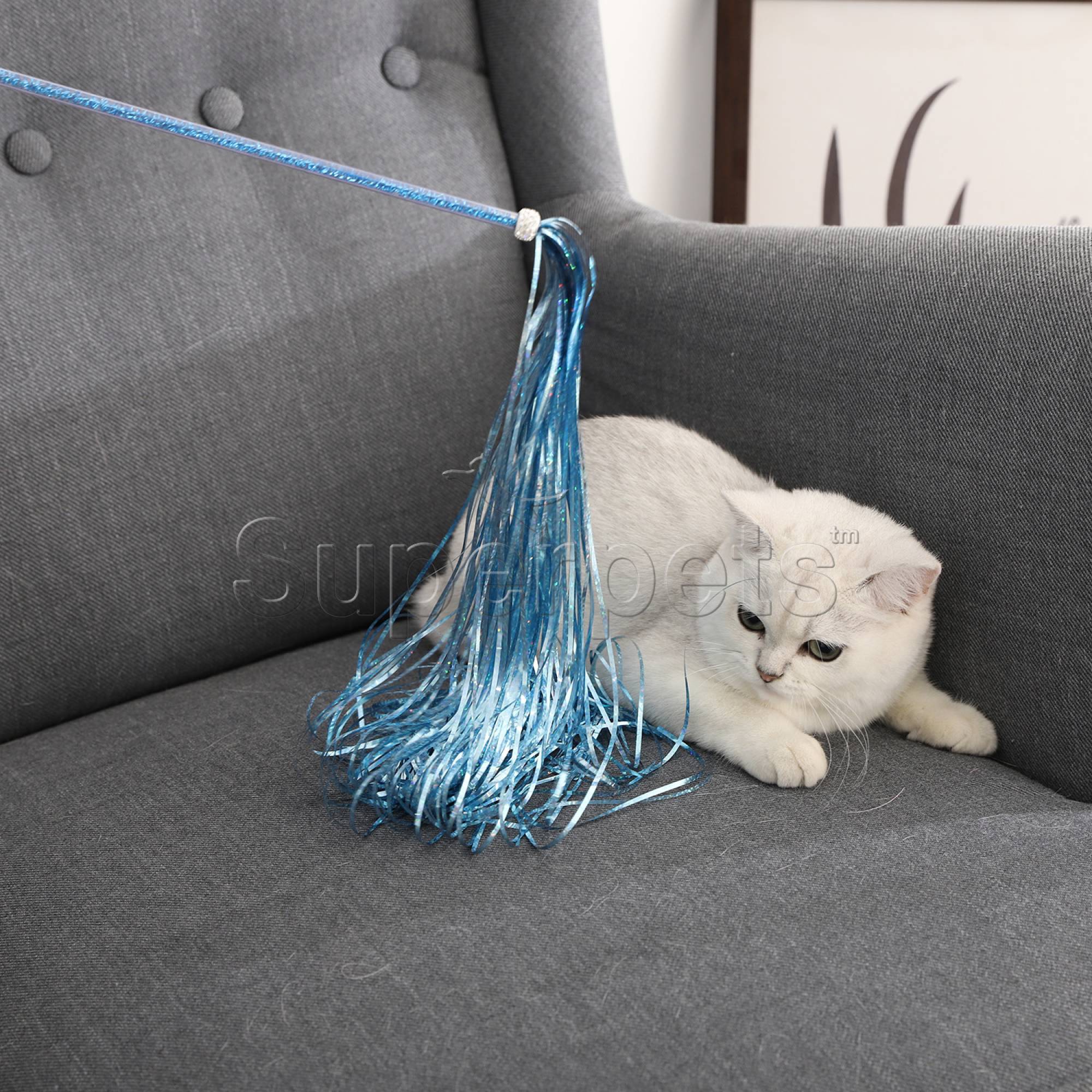 EPSP LJQ0073 Fairy Style Glitters Cat Stick Toy (Blue)