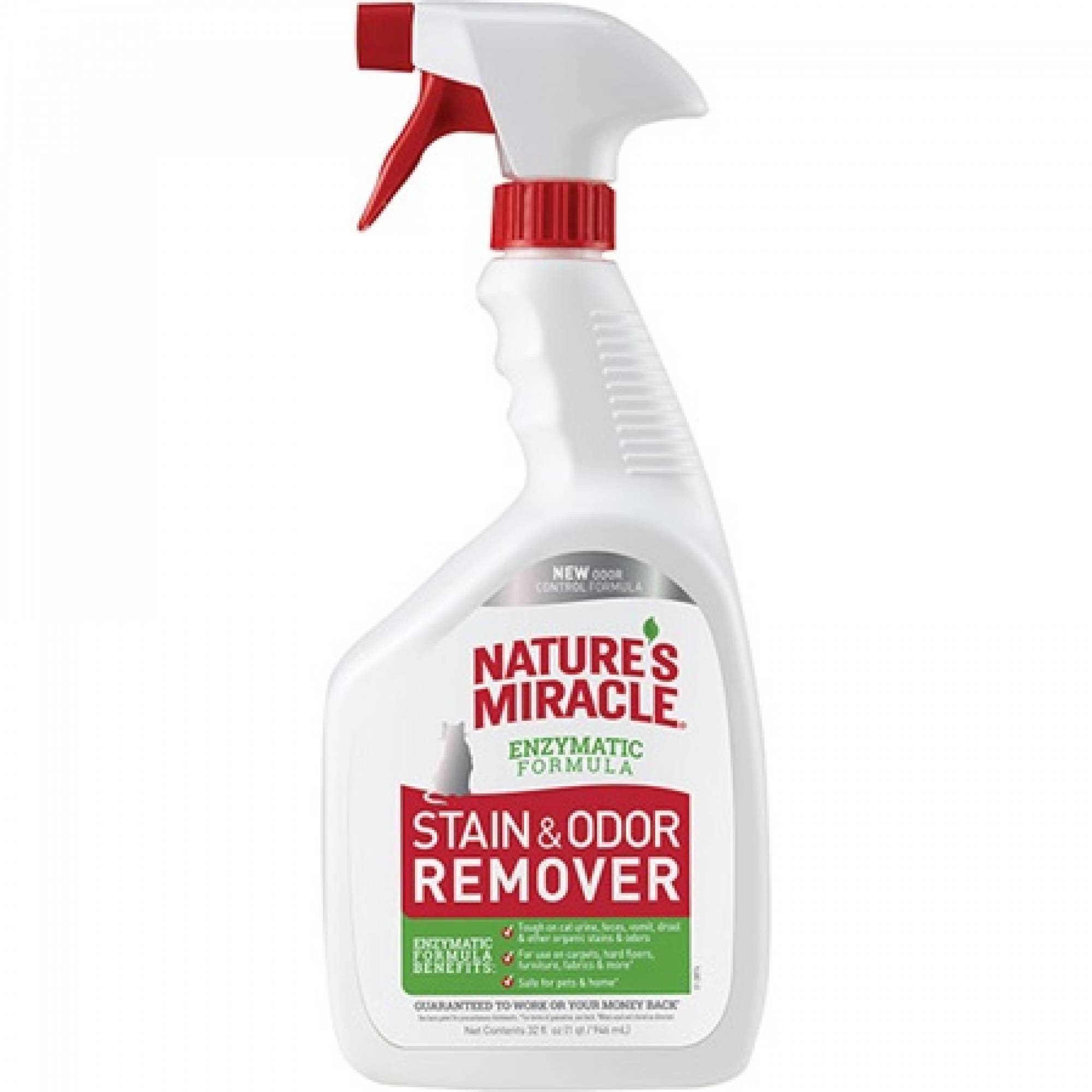 Nature's Miracle Just for Cats Stain and Odor Remover with Enzymatic Formula 32oz