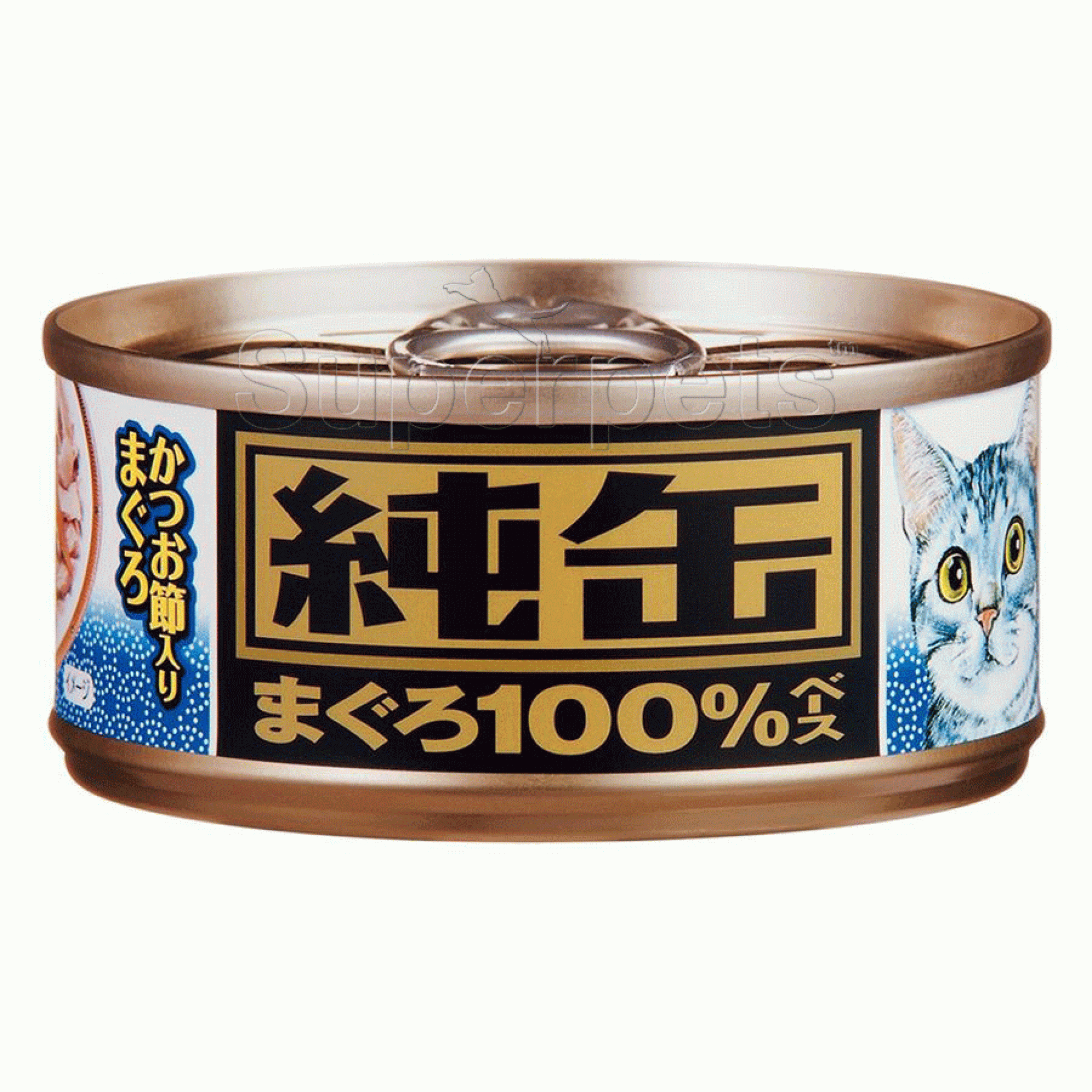 Japanese Canned Cat Food – 100% Tuna with Bonito Flakes, Premium Wet Food for Cats