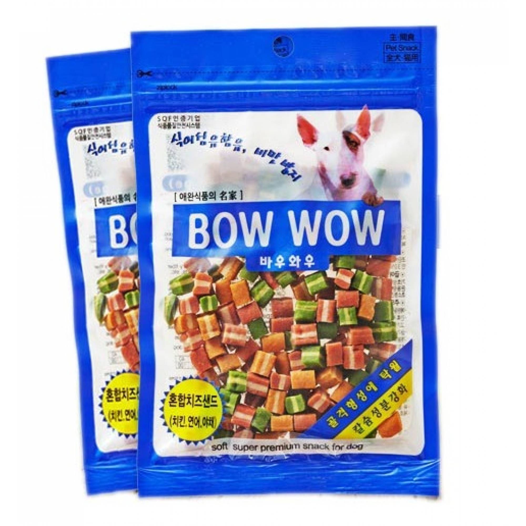 Bow Wow - Mixed Cheese Sandwich Cut Dog Treat 120g