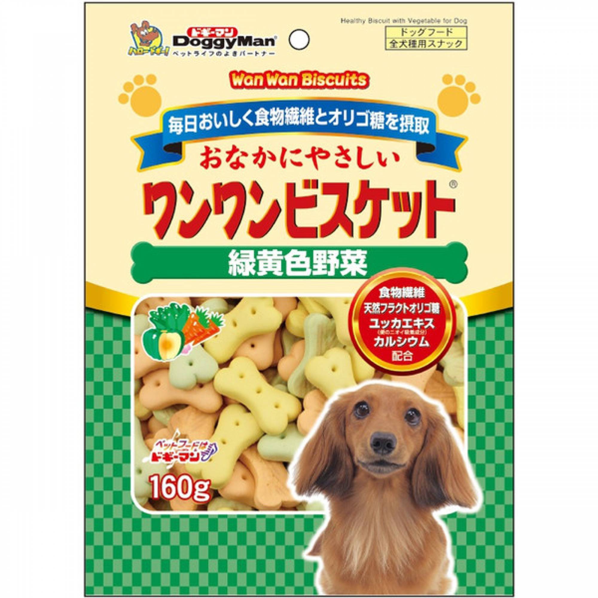 DoggyMan - 81992 Healthy Biscuit with Vegetable For Dog 160g
