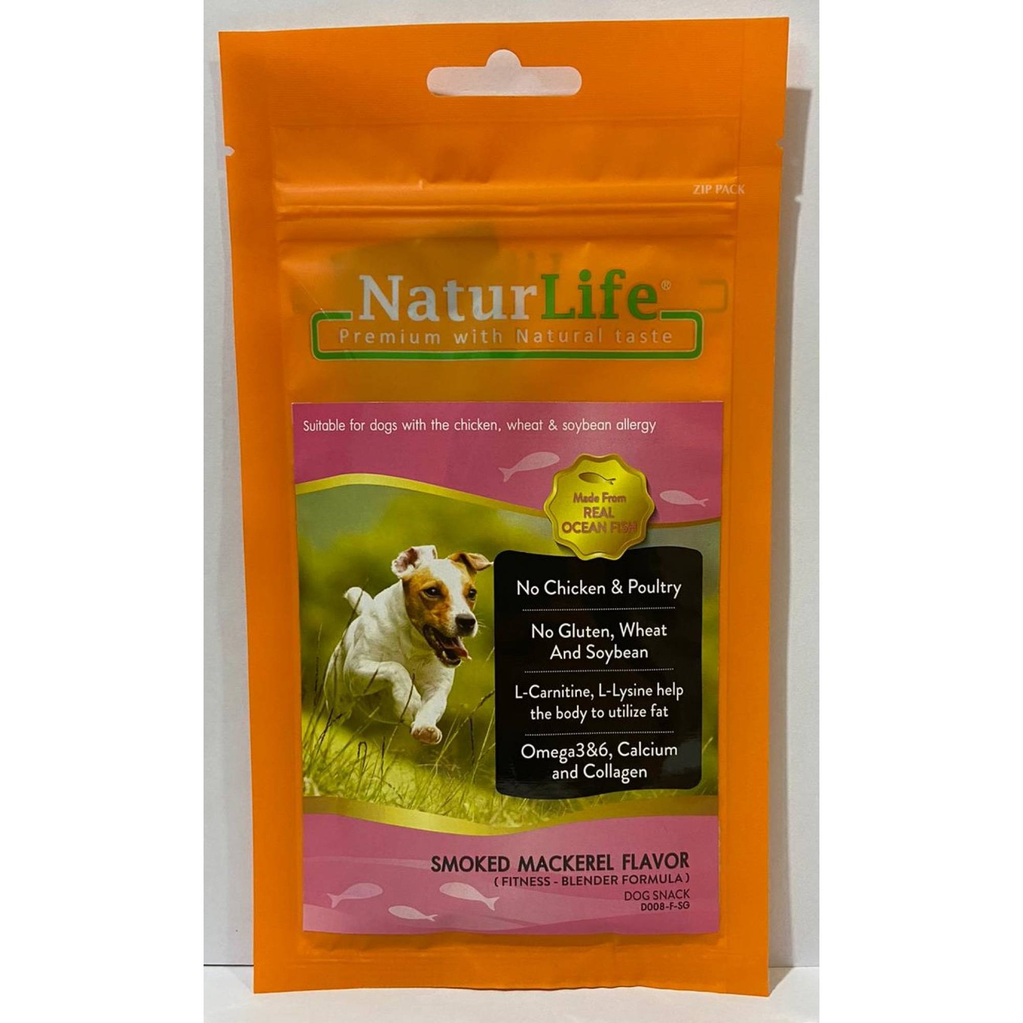 NaturLife Dog Treat - Smoked Mackerel Flavor 65g