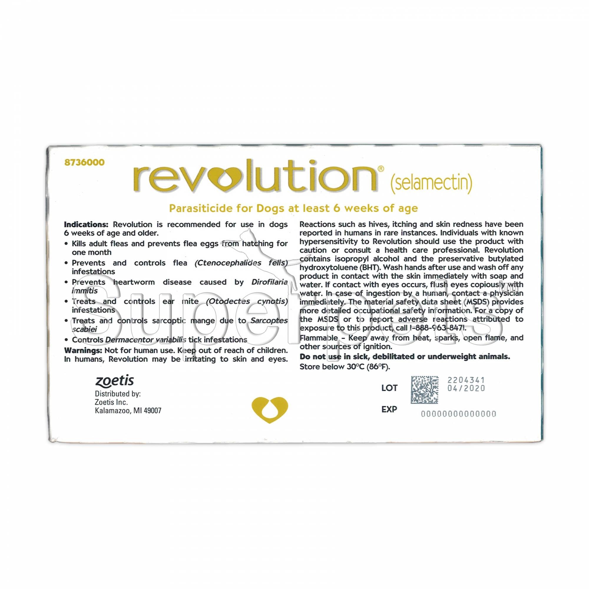 Revolution Spot-On for Dogs 40.1 - 85lb (Green) 3 doses