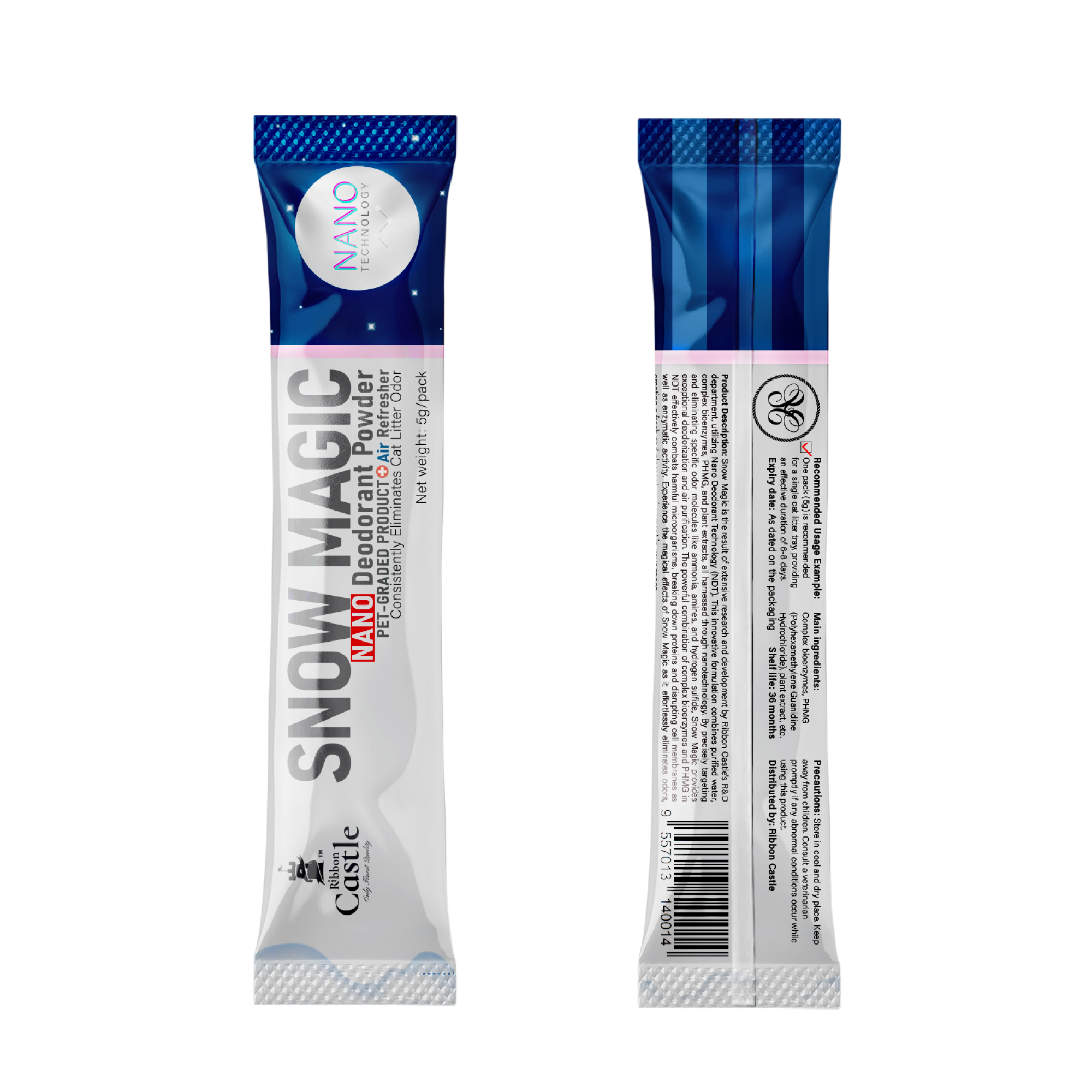 Ribbon Castle - Snow Magic Nano Deodorant Powder 40g