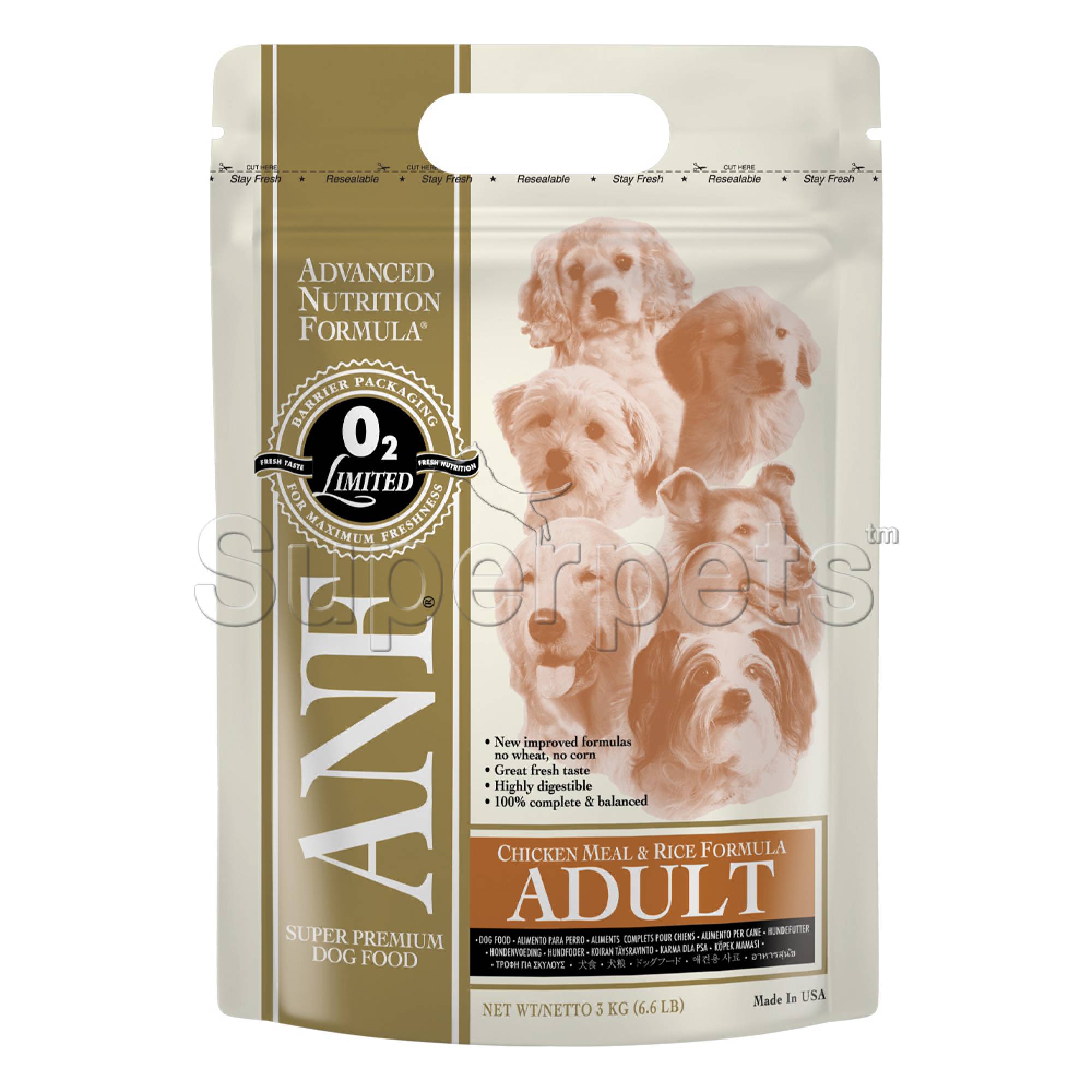 ANF - Dog Adult Chicken Meal & Rice 1kg