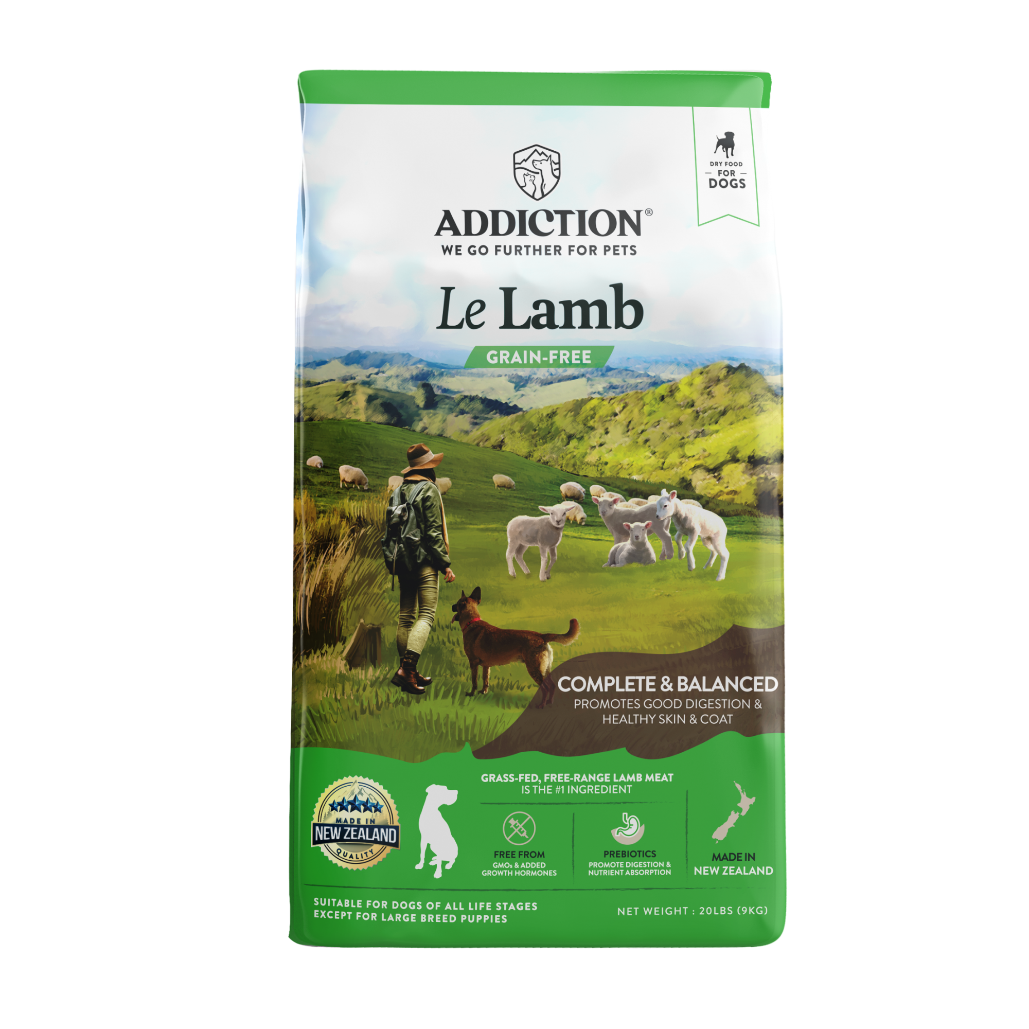 Addiction Dog ALS - Grain Free Le Lamb Entree 20lb (70707)