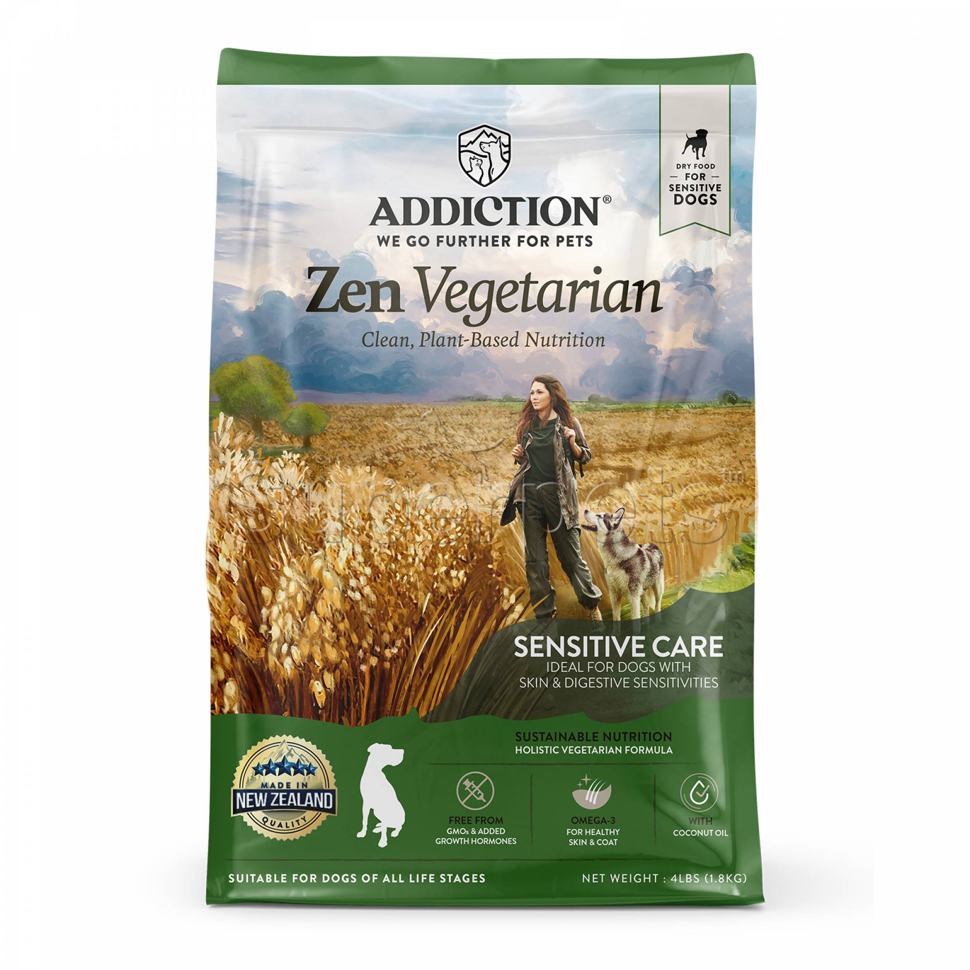 Addiction Dog ALS - Zen Vegetarian (Sensitive Care) 4lb (72022)