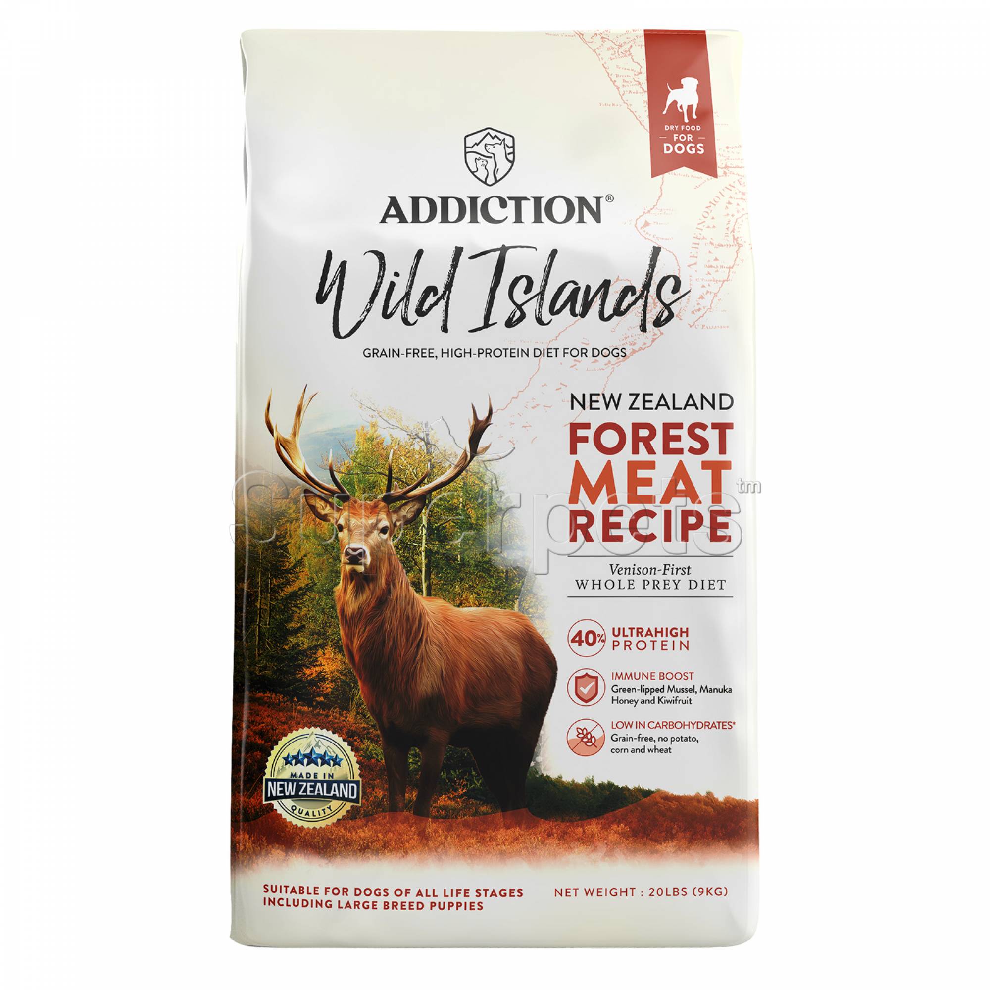 Addiction - Wild Islands Dog - Forest Meat 20lb (79212)