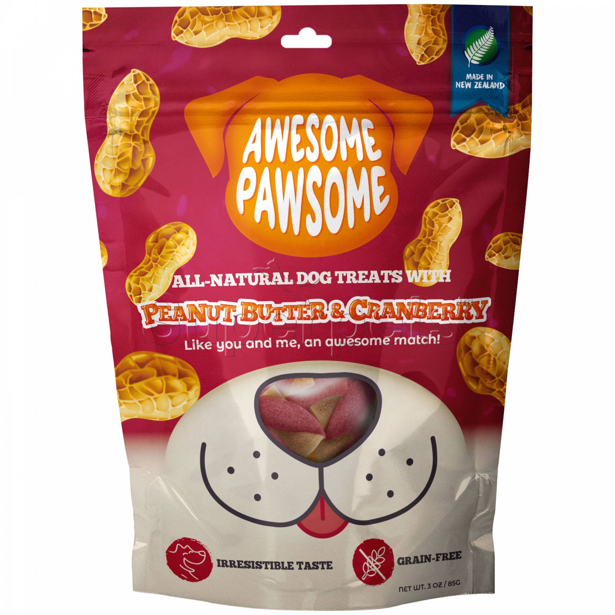 Awesome Pawsome Dog - Peanut Butter & Cranberry 85g (77010)