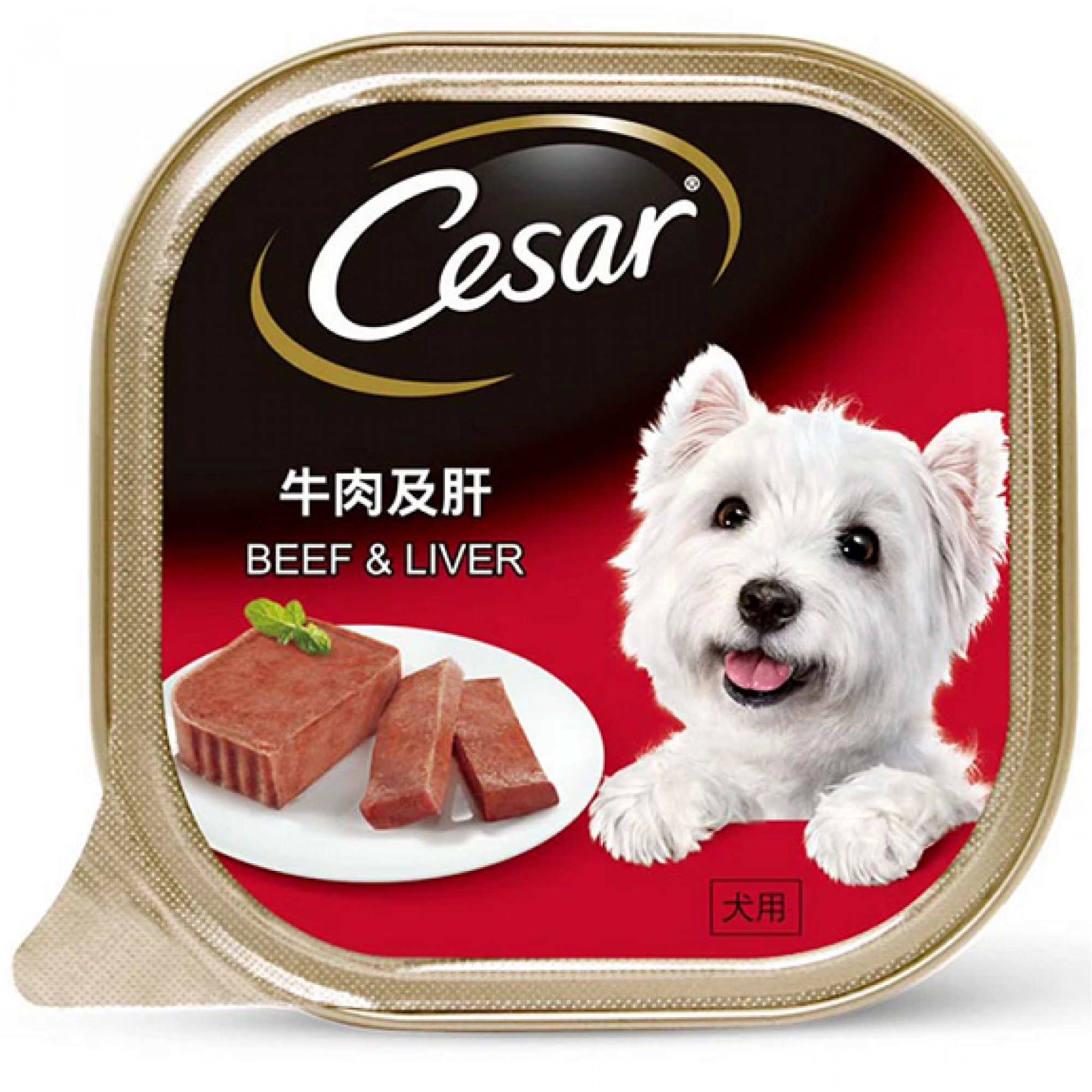 Cesar - Beef & Liver Pate Dog Food 100g
