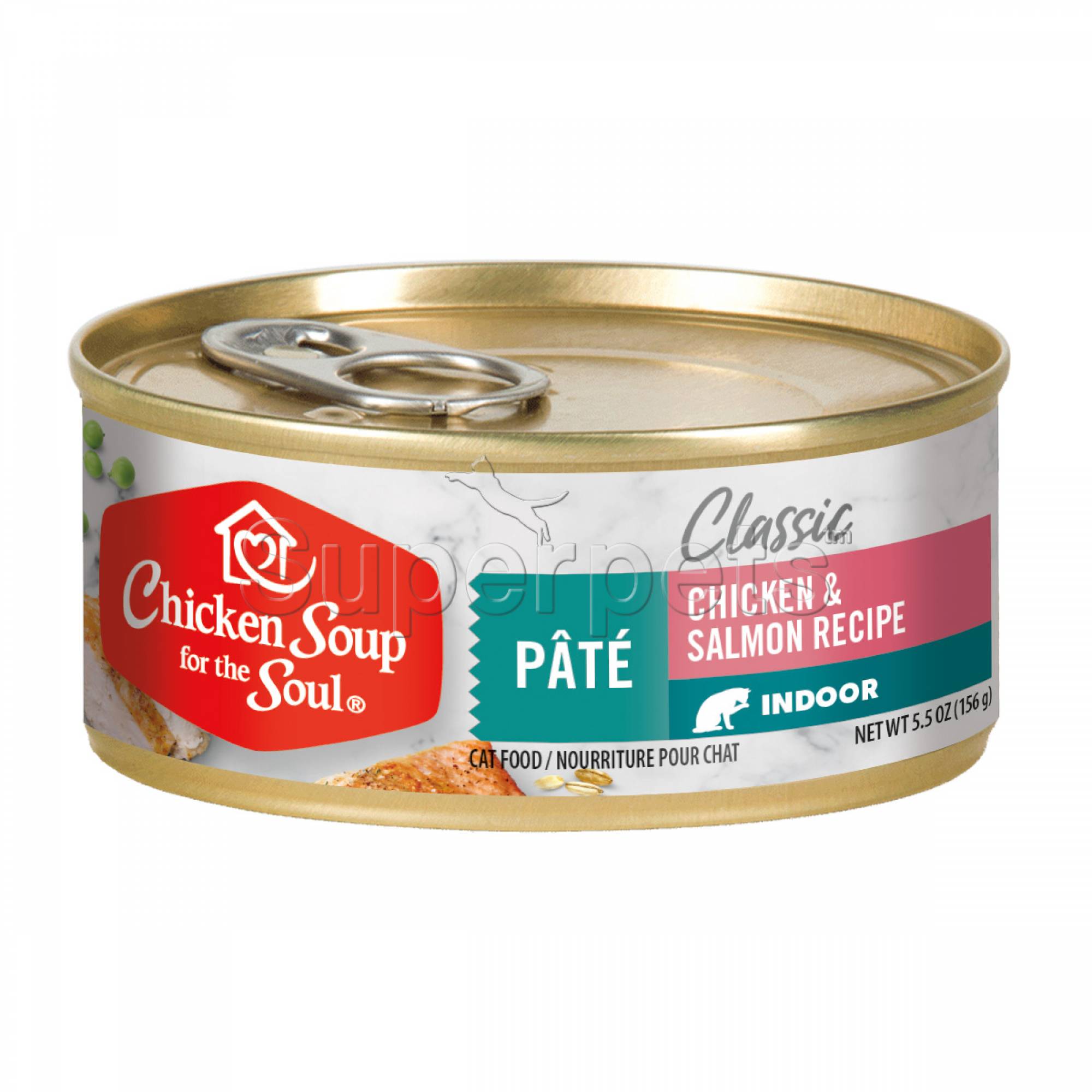 Chicken Soup for the Soul Cat Classic Pate 156g Indoor Chicken & Salmon Recipe
