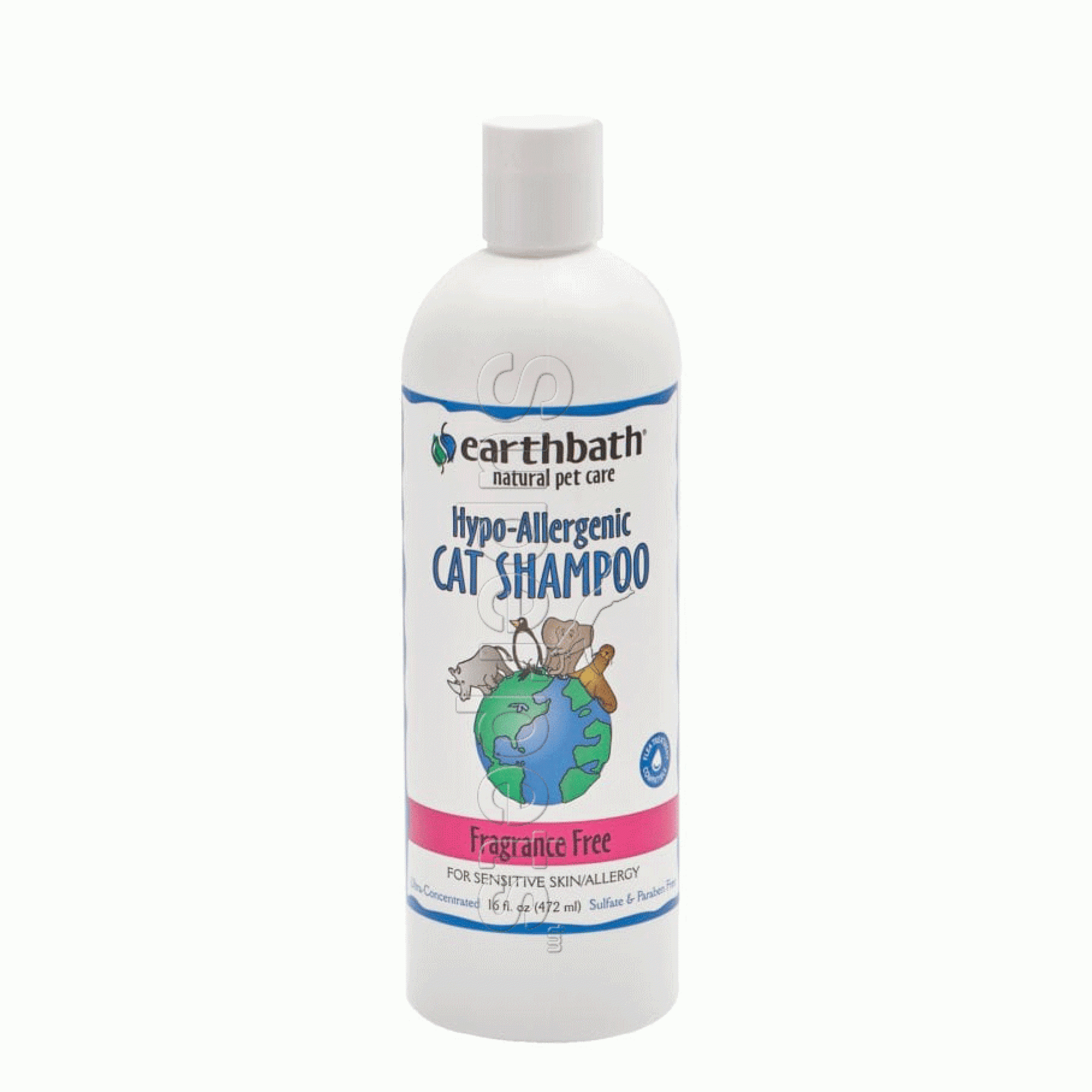 Earthbath EB017 Hypo-Allergenic Cat Shampoo 16oz (472ml)