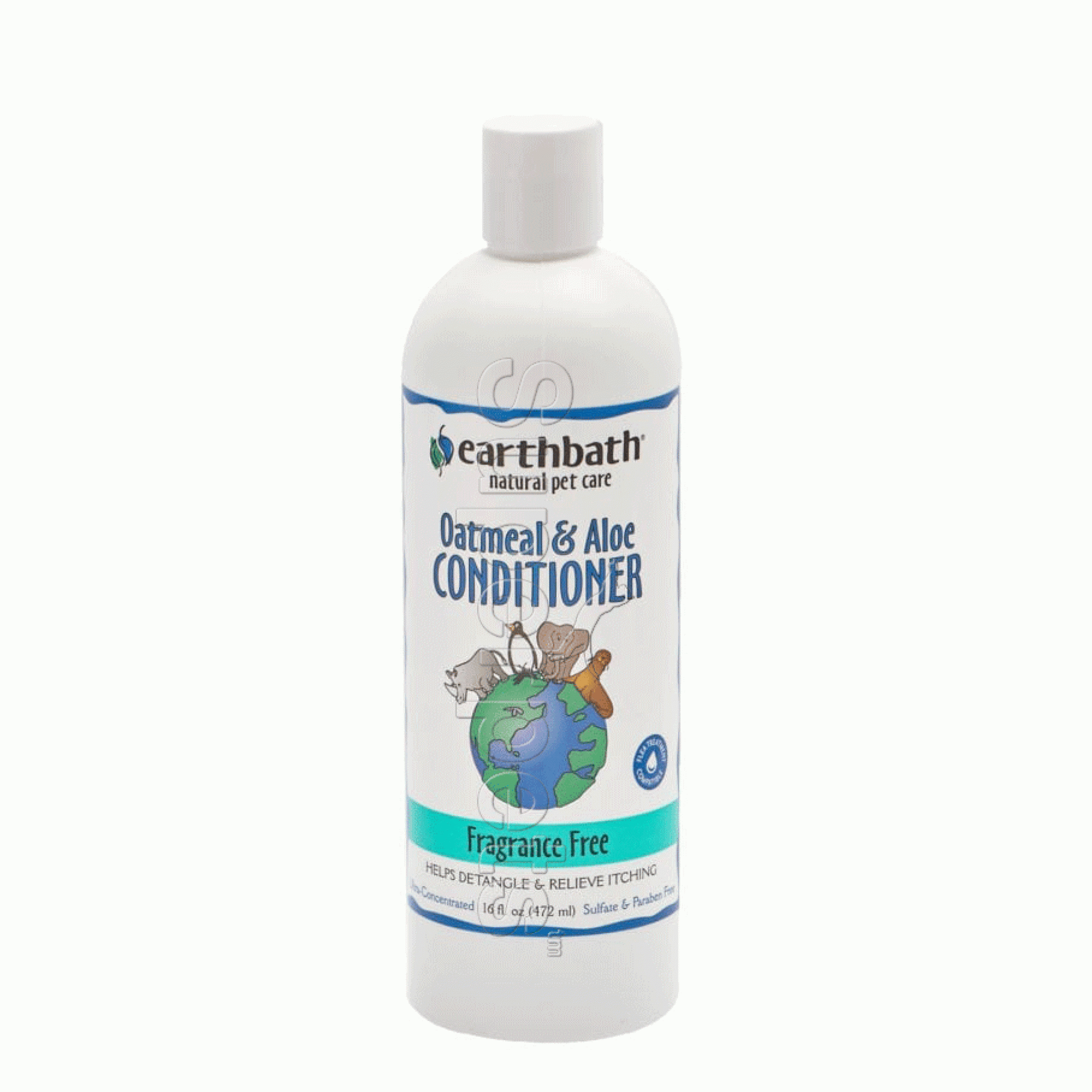 Earthbath EB014 Oatmeal & Aloe Conditioner Fragrance Free 16oz (472ml)