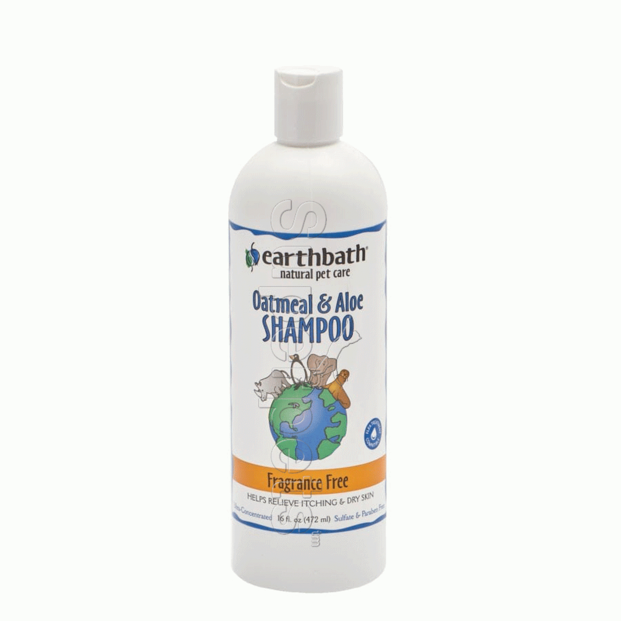 Earthbath EB013 Oatmeal & Aloe Shampoo Fragrance Free 16oz (472ml)