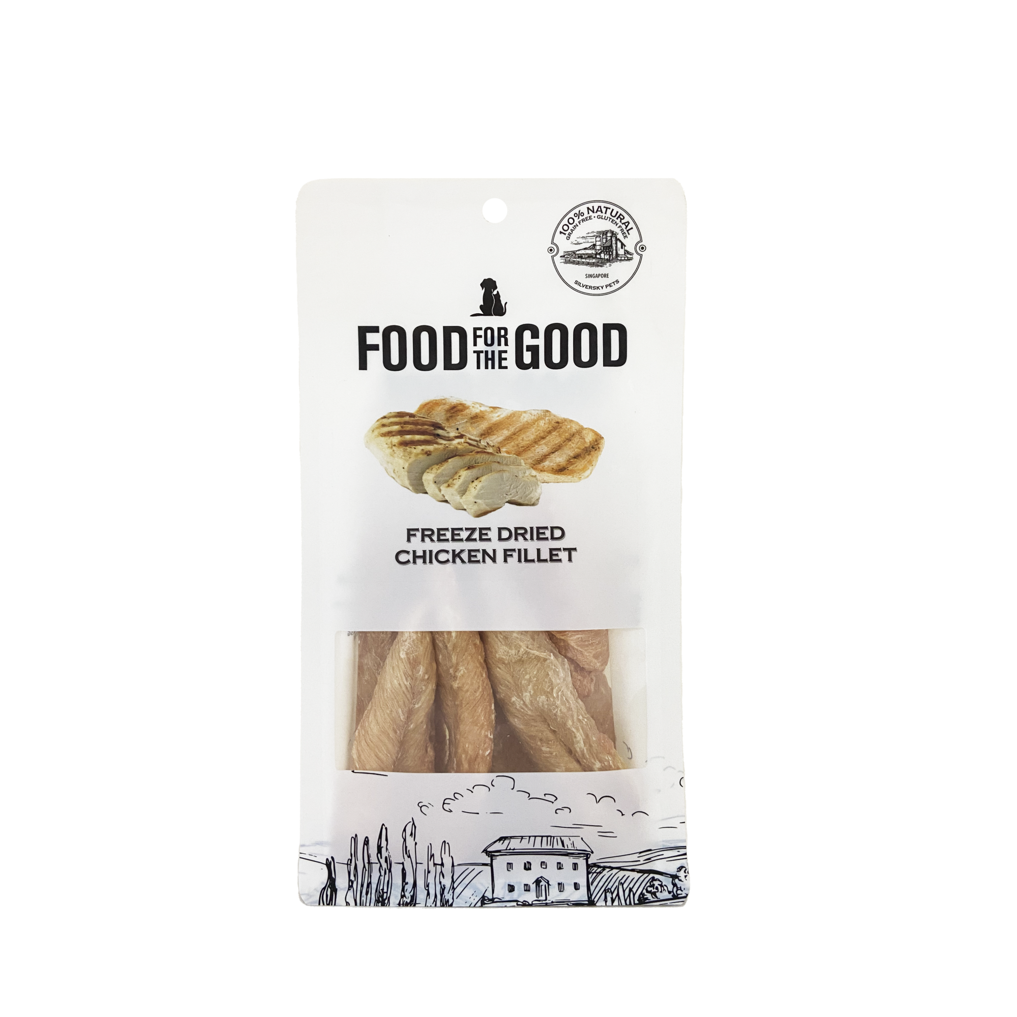 Food for the Good - Freeze Dried Chicken Fillet Cat & Dog Treats 100g