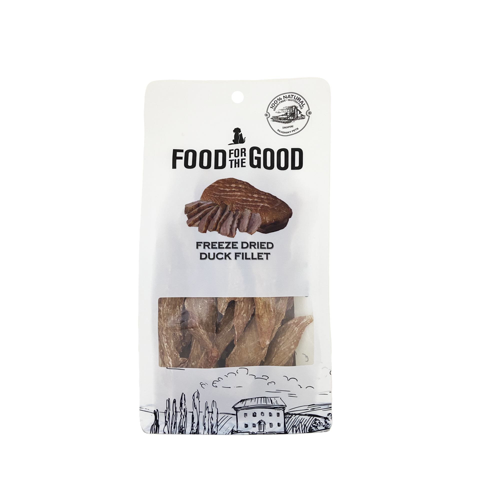Food for the Good - Freeze Dried Duck Fillet Cat & Dog Treats 100g