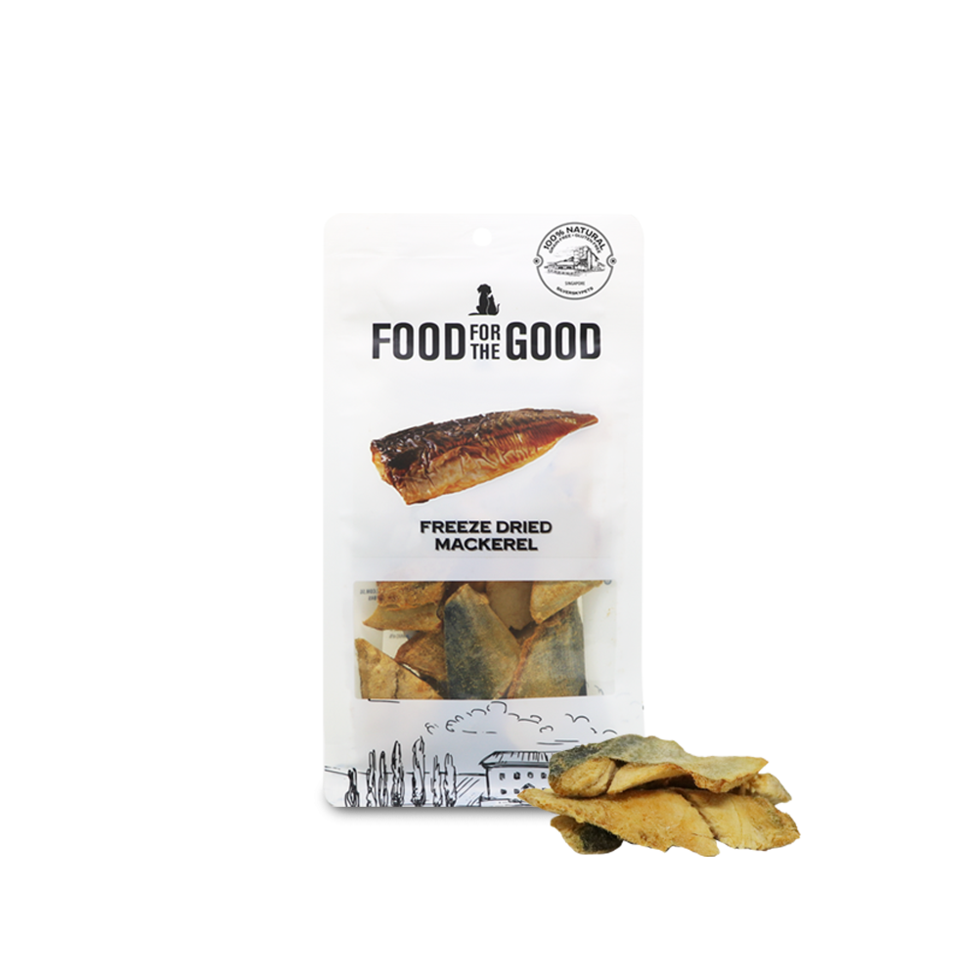 Food for the Good - Freeze Dried Mackerel Cat & Dog Treats 70g