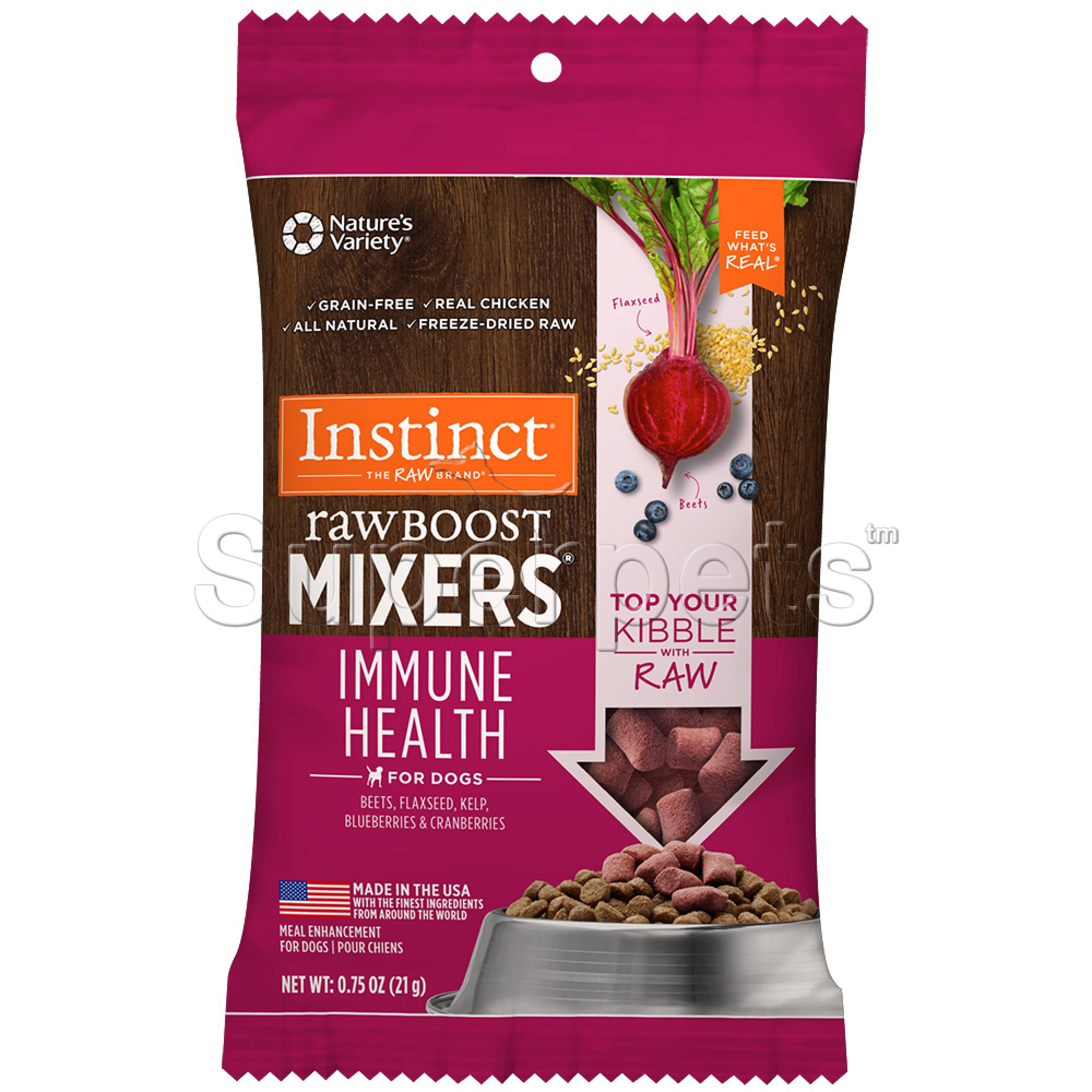Instinct - Dog Freeze-Dried Raw Boost Mixers Grain-Free Immune Health 0.75oz (21g)