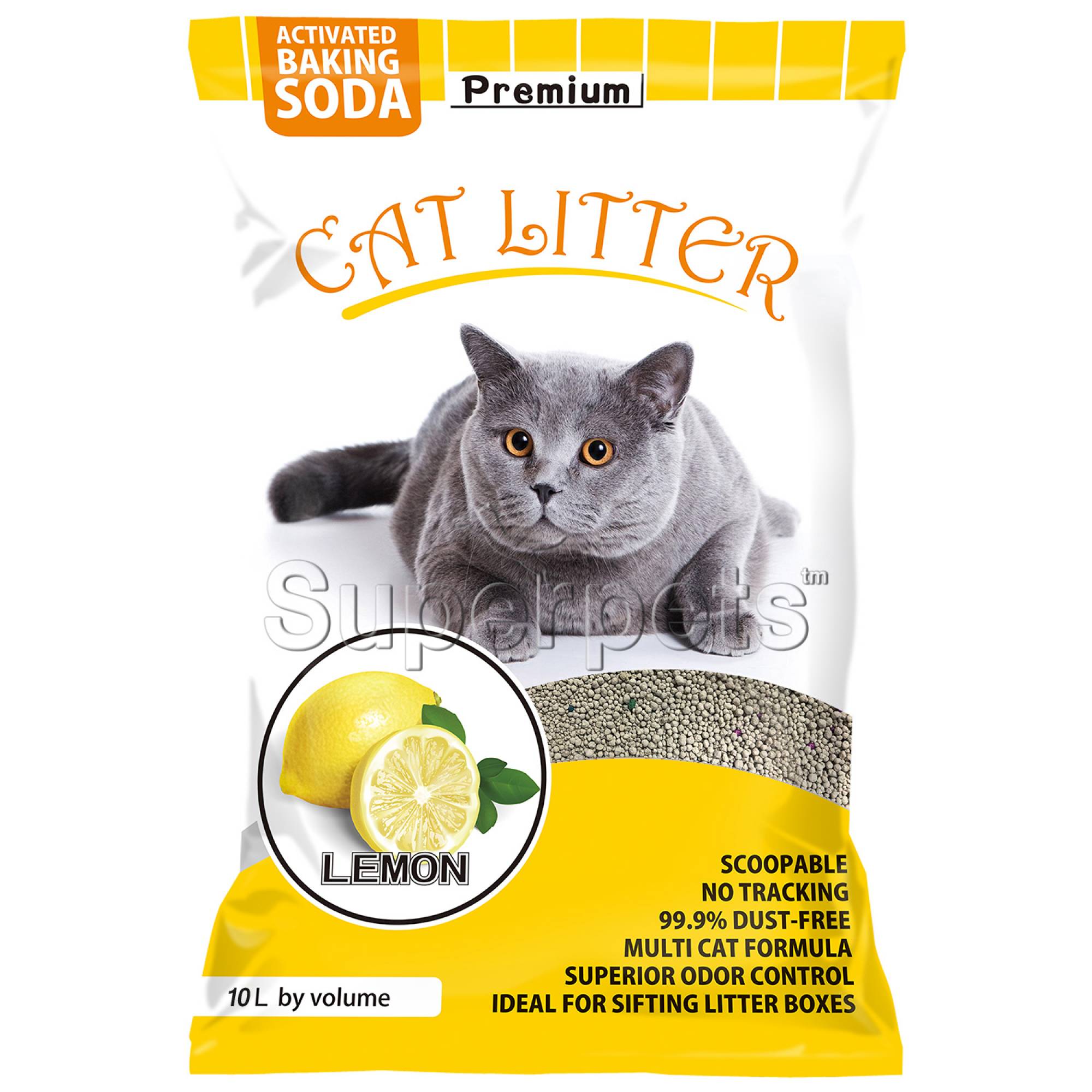 Kind Pet - Clumping Cat Litter Coarse 10L - Lemon