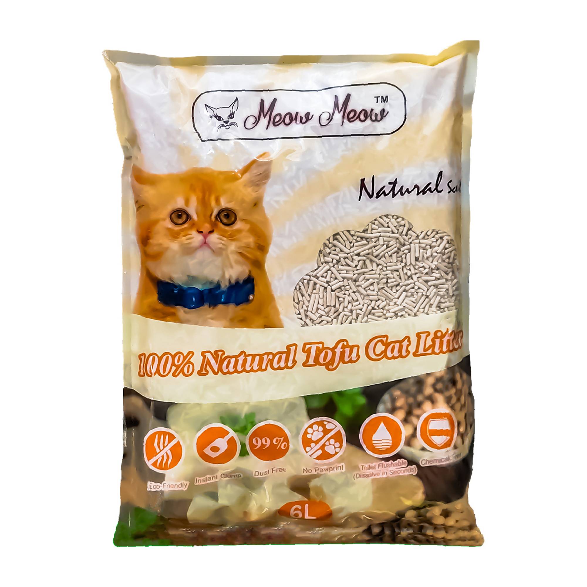 Meow Meow - Tofu Cat Litter Natural 6L