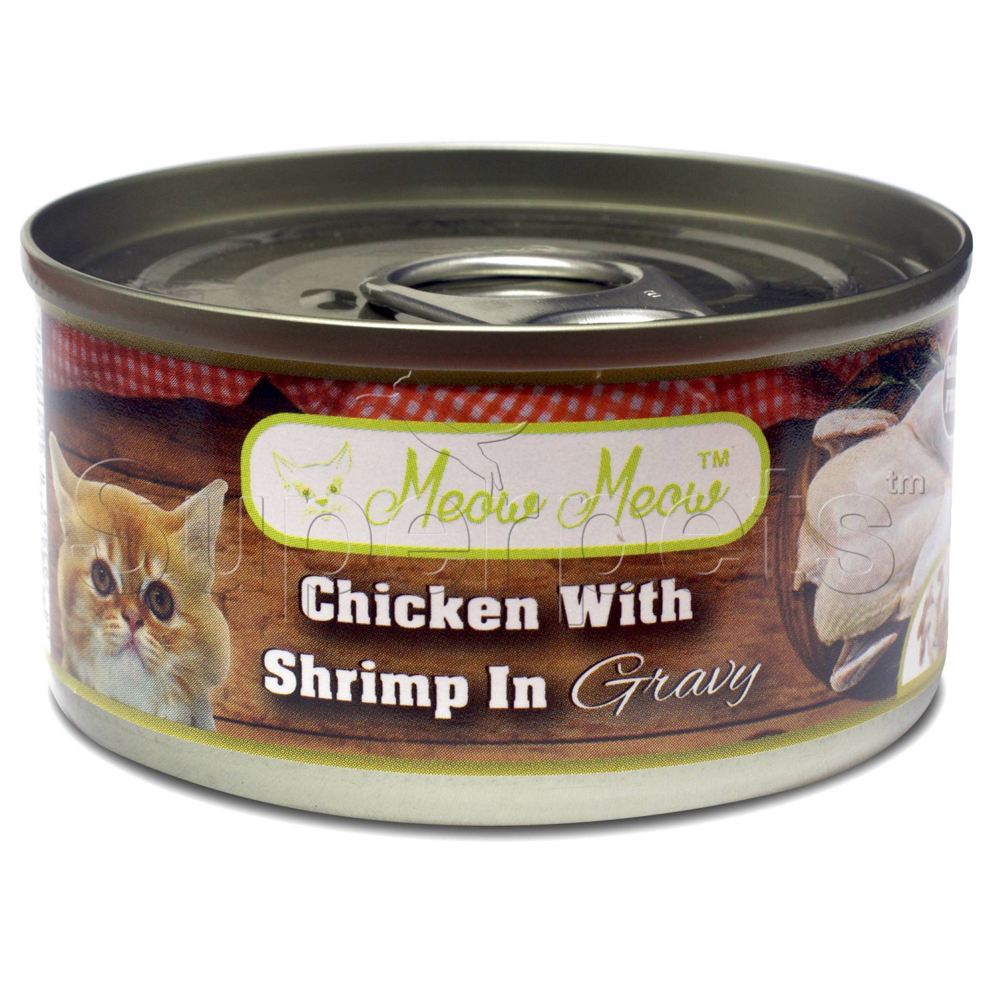 Meow Meow - Chicken with Shrimp in Gravy - Grain Free 80g