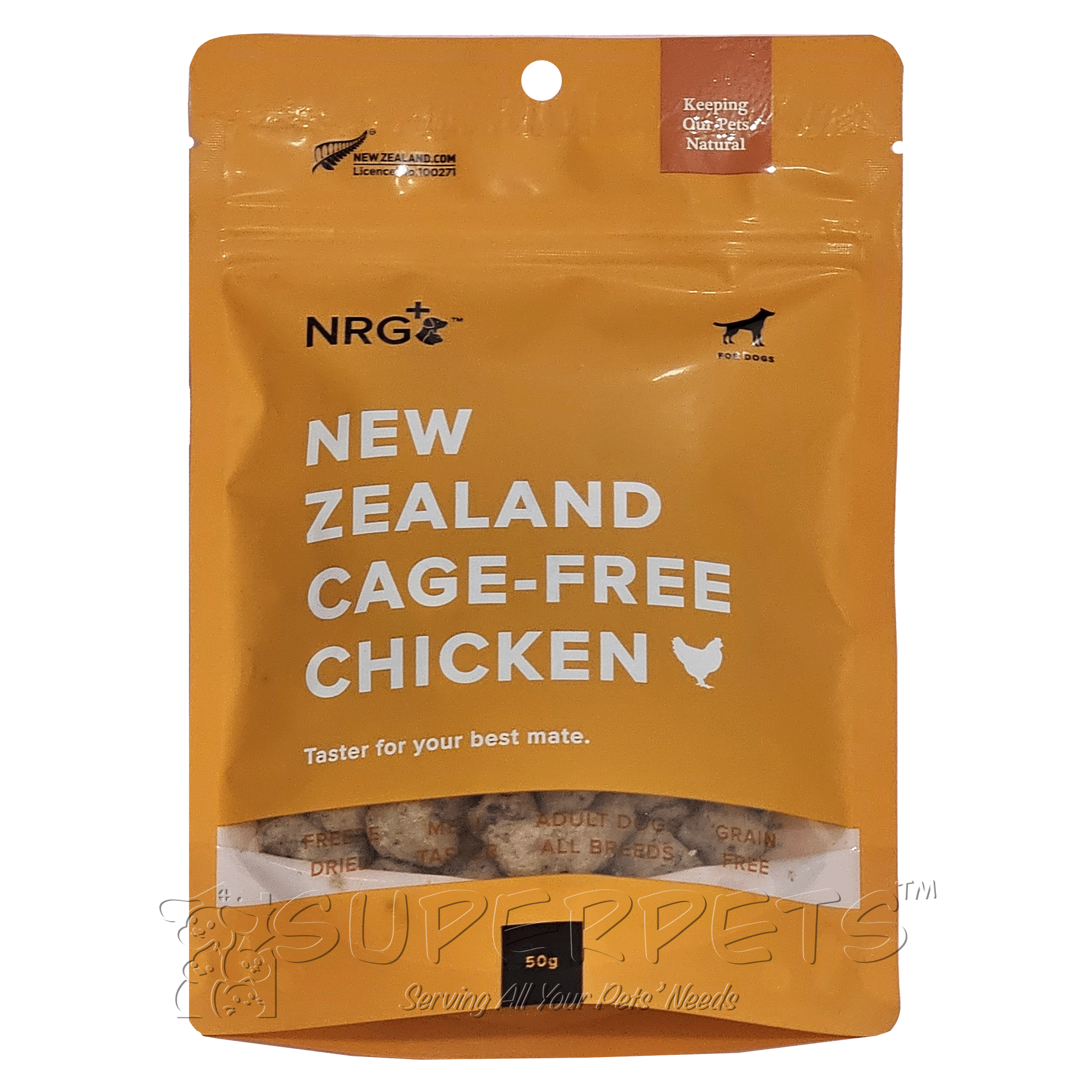 NRG+ - Freeze Dried - Chicken Dog Treats 50g