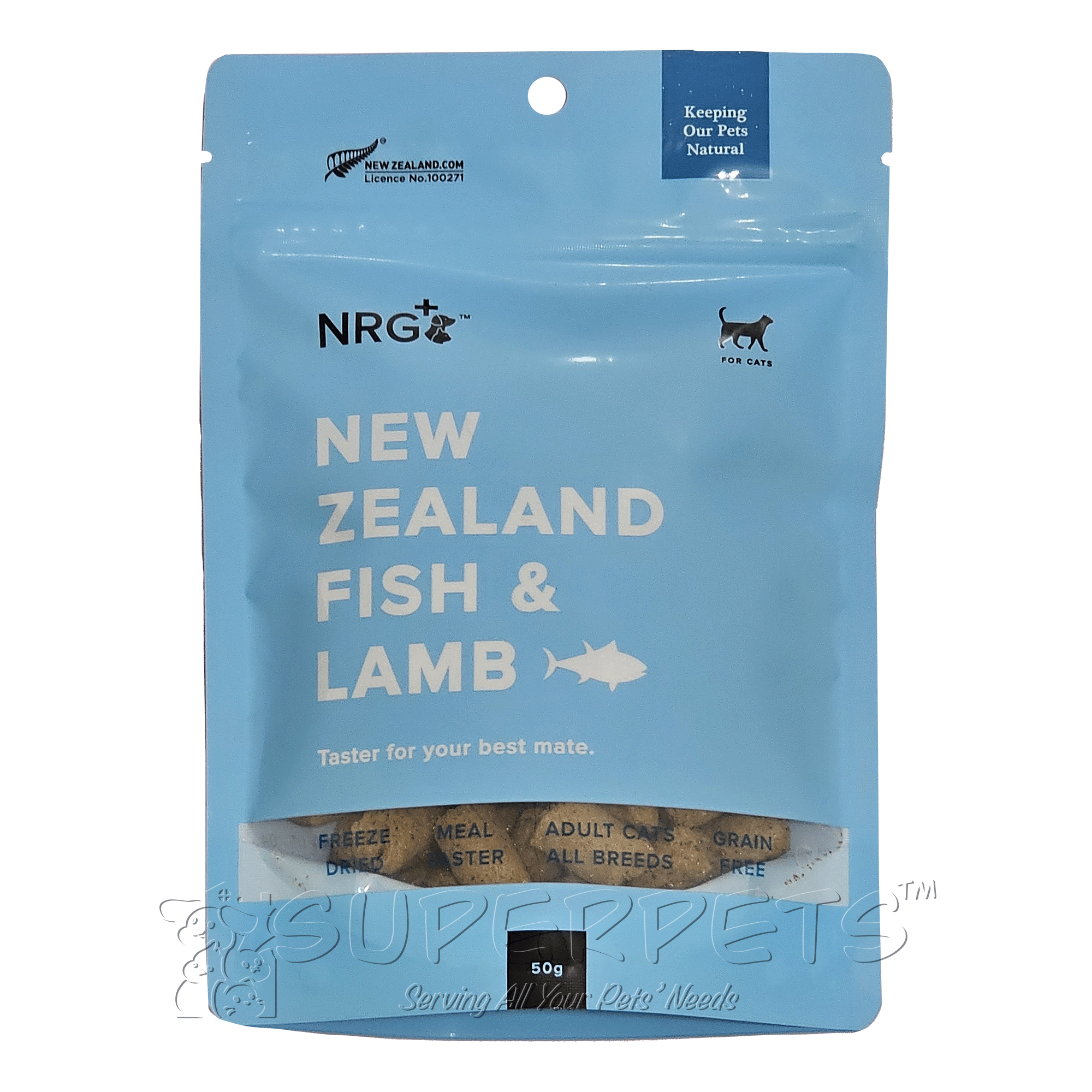 NRG+ - Freeze Dried - Fish & Lamb Cat Treats 50g