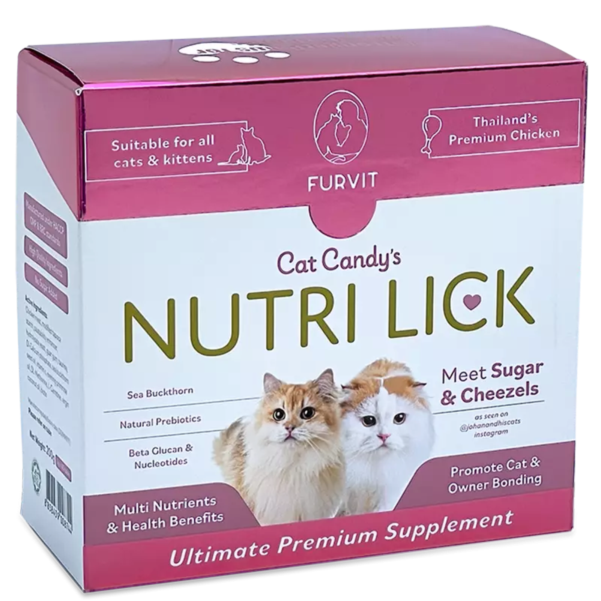 NutriLick Fruvit Cat Candy Supplement - Chicken