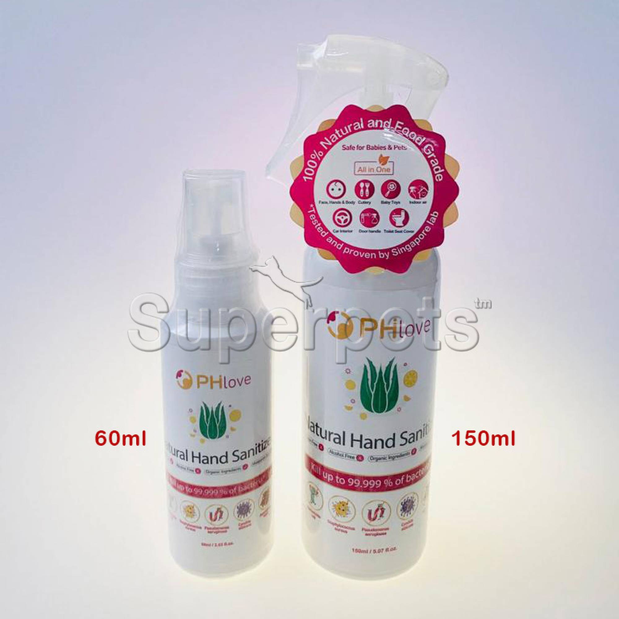PH Love Natural Hand Sanitizer 60ml