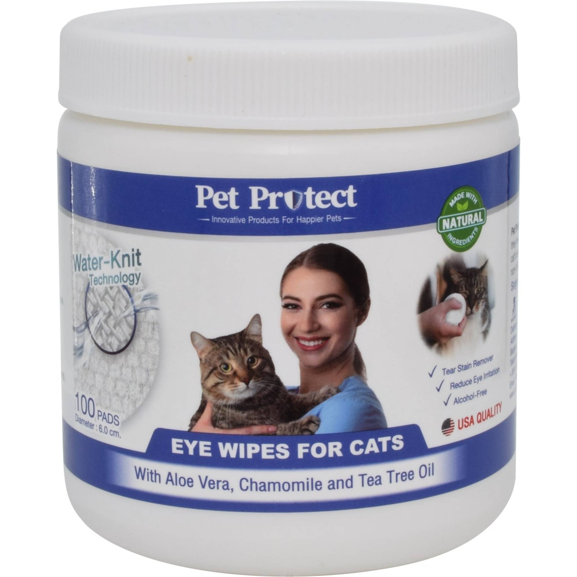 Pet Protect - Cat Eye and Tear Stain Wipes 100pcs