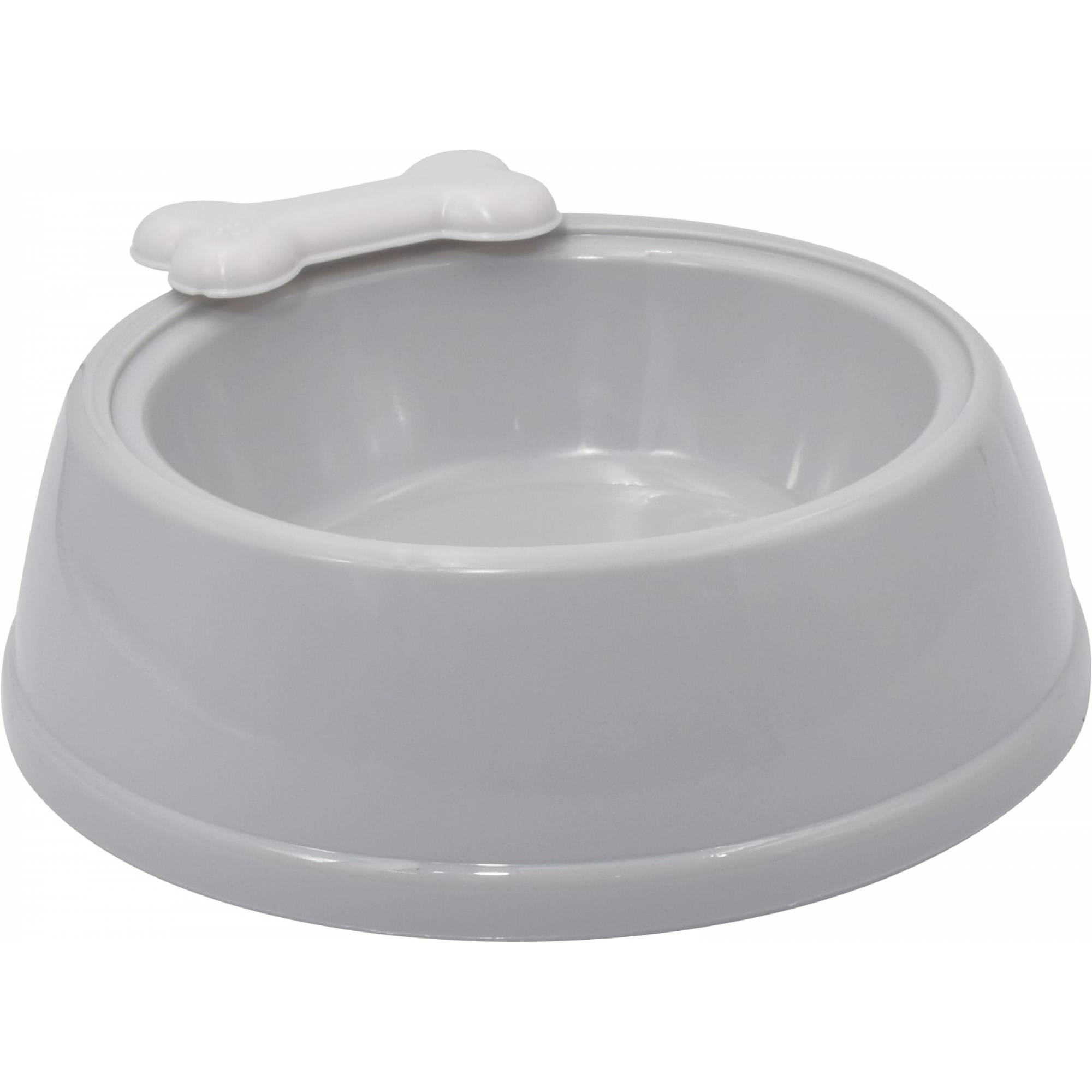 Pet Protect - Pet Large Plastic Bowl 23.5x20x7cm (Grey)