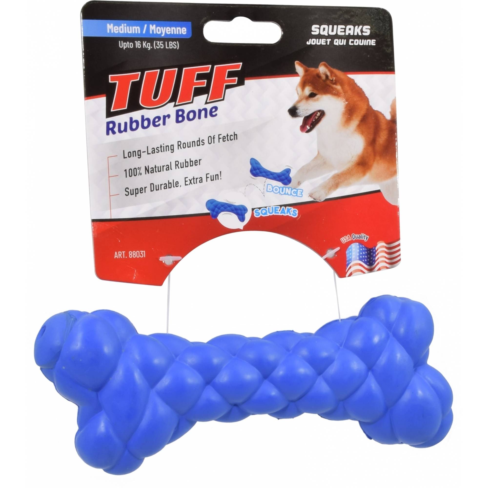 Tuff by Pet Protect - Rubber Bone Chew Toy
