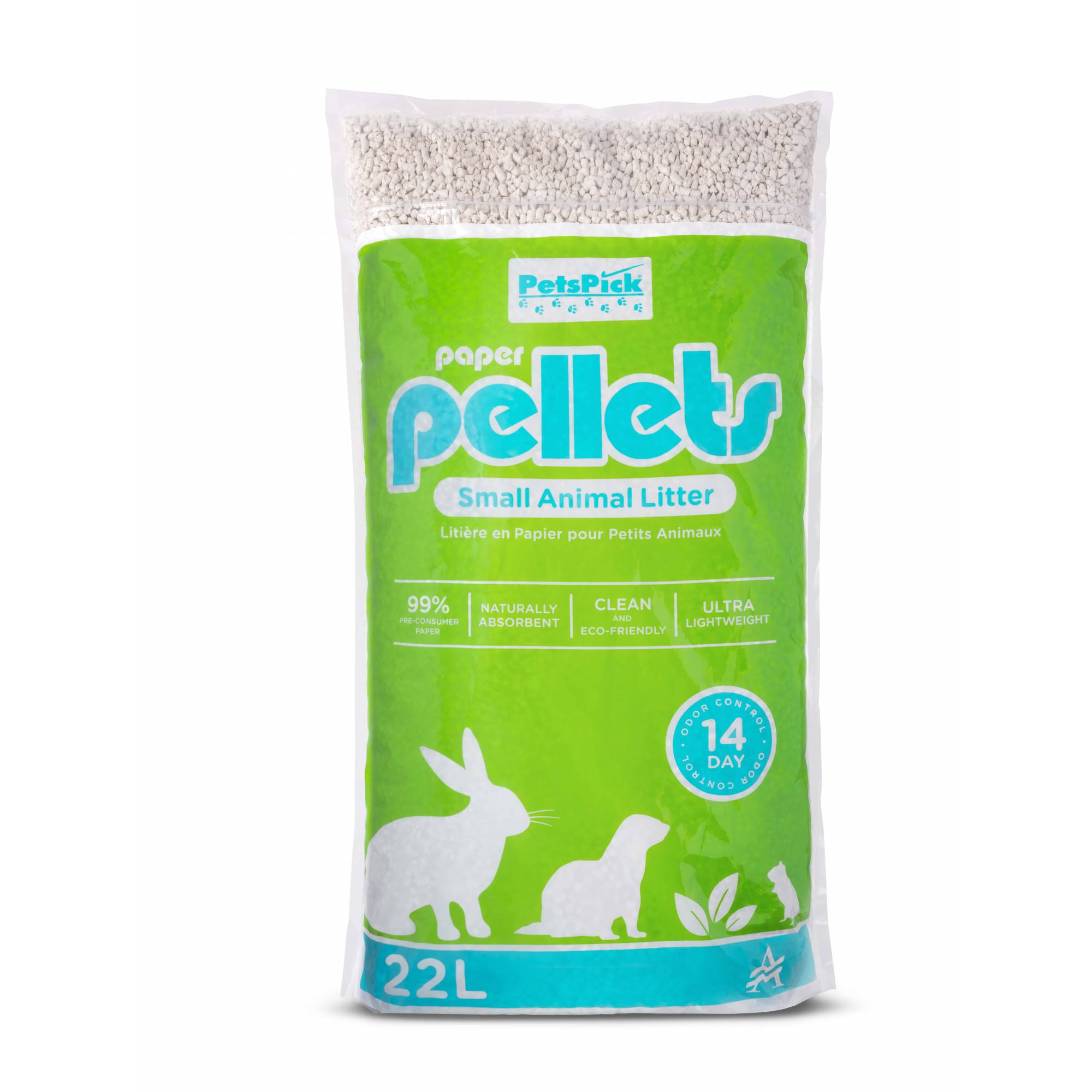 PetsPick - Paper Pellets Litter 22L