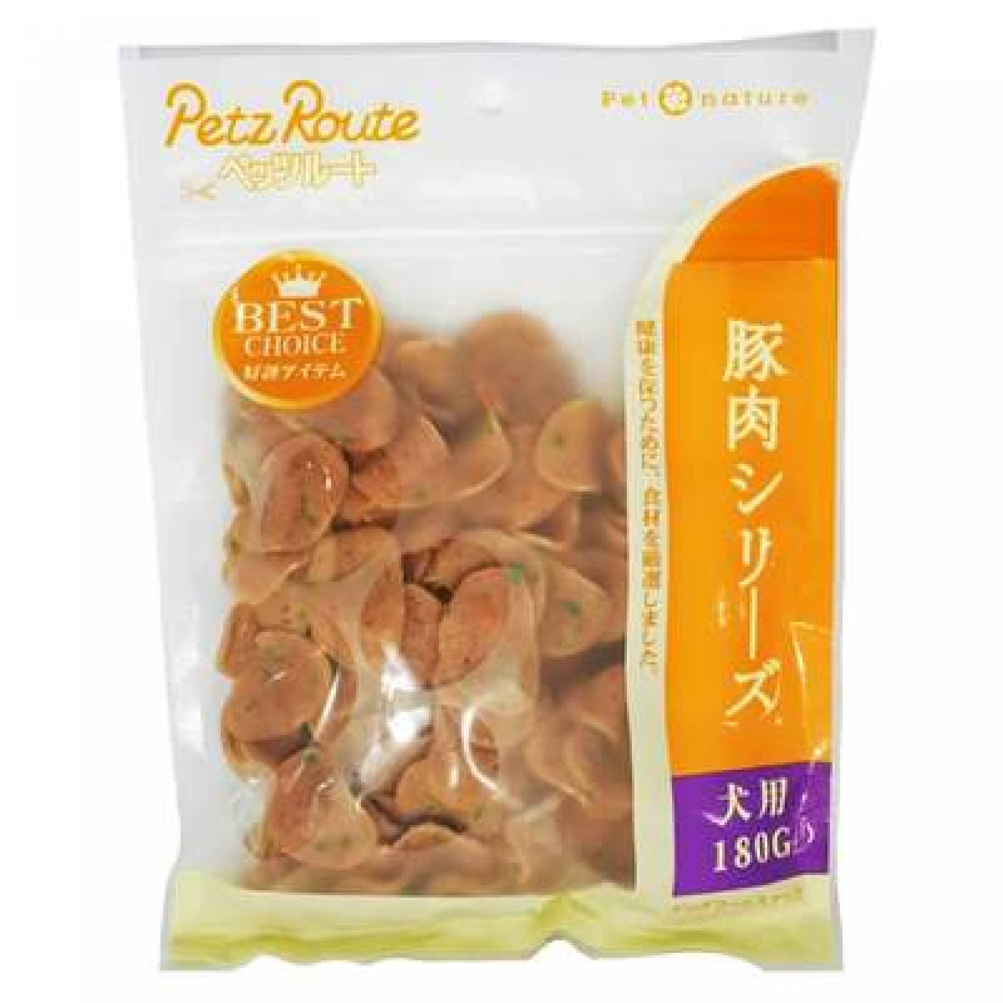 Petz Route Pork Chips with Vegetable Dog Treats 180g