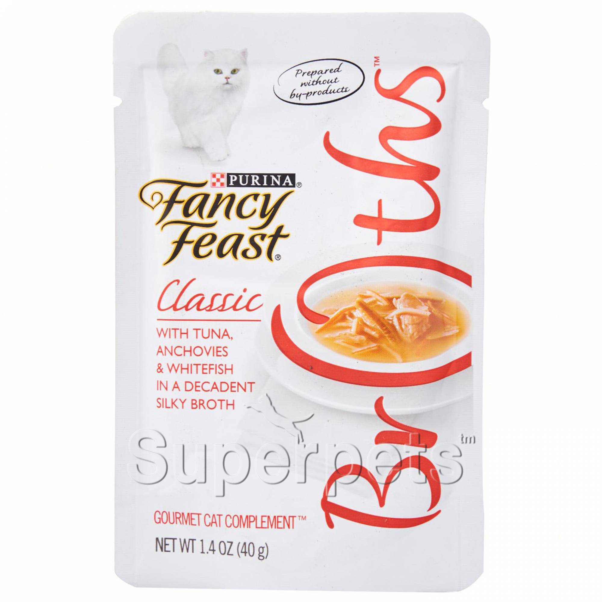 Fancy Feast - Broths - Classic with Tuna, Anchovies & Whitefish in a Decadent Silky Broth 40g