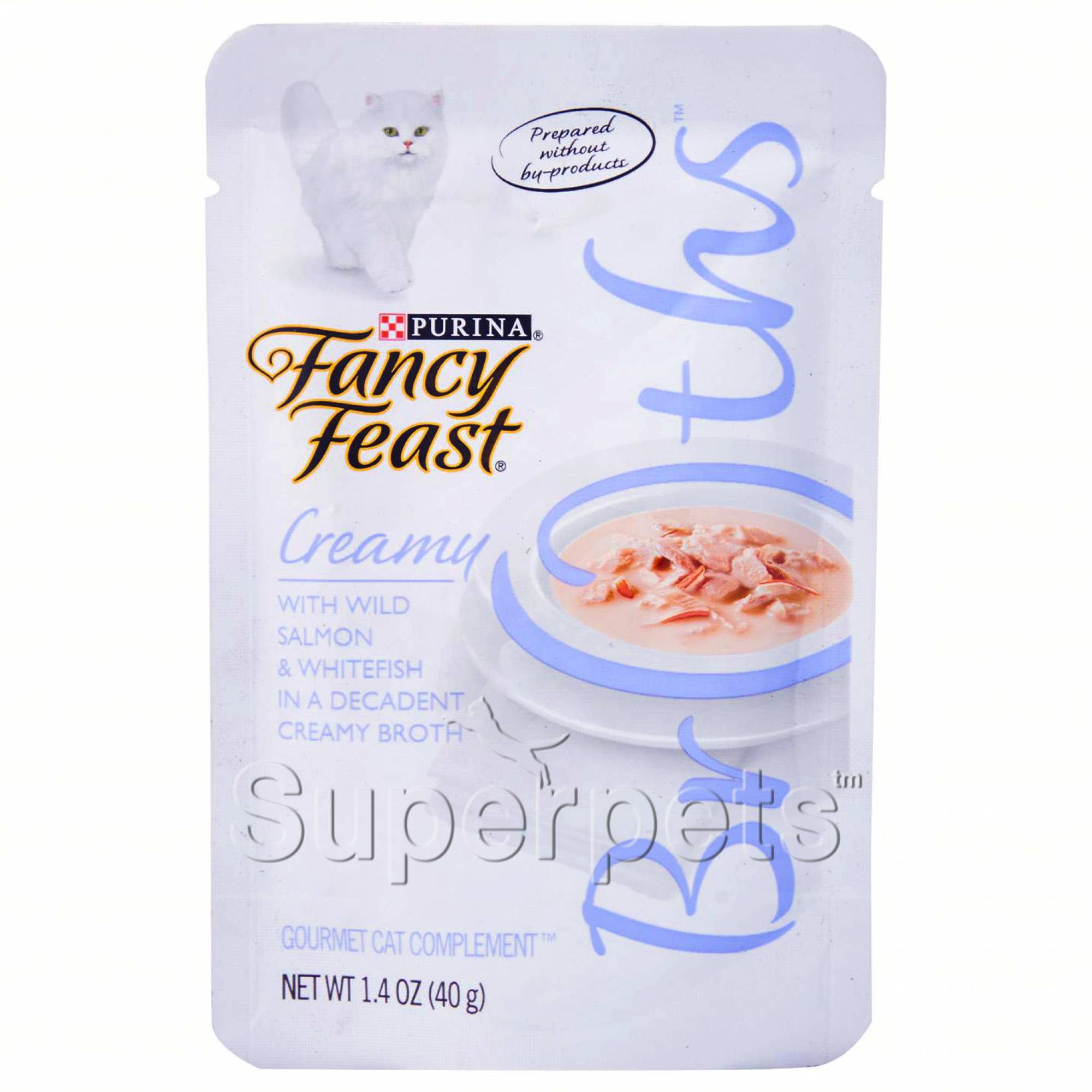 Fancy Feast - Broths - Creamy with Wild Salmon & Whitefish in a Decadent Creamy Broth 40g