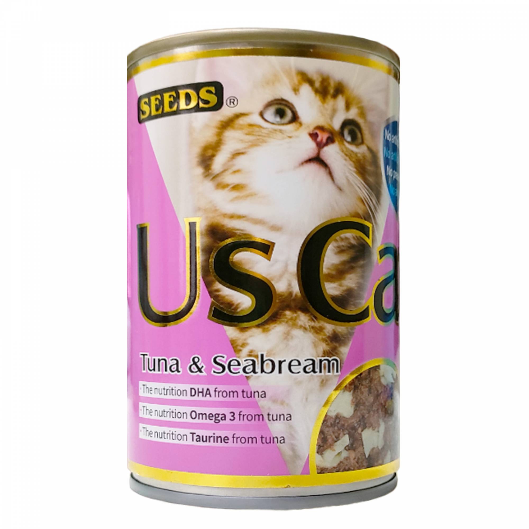 US Cat Tuna and Seabream 400g