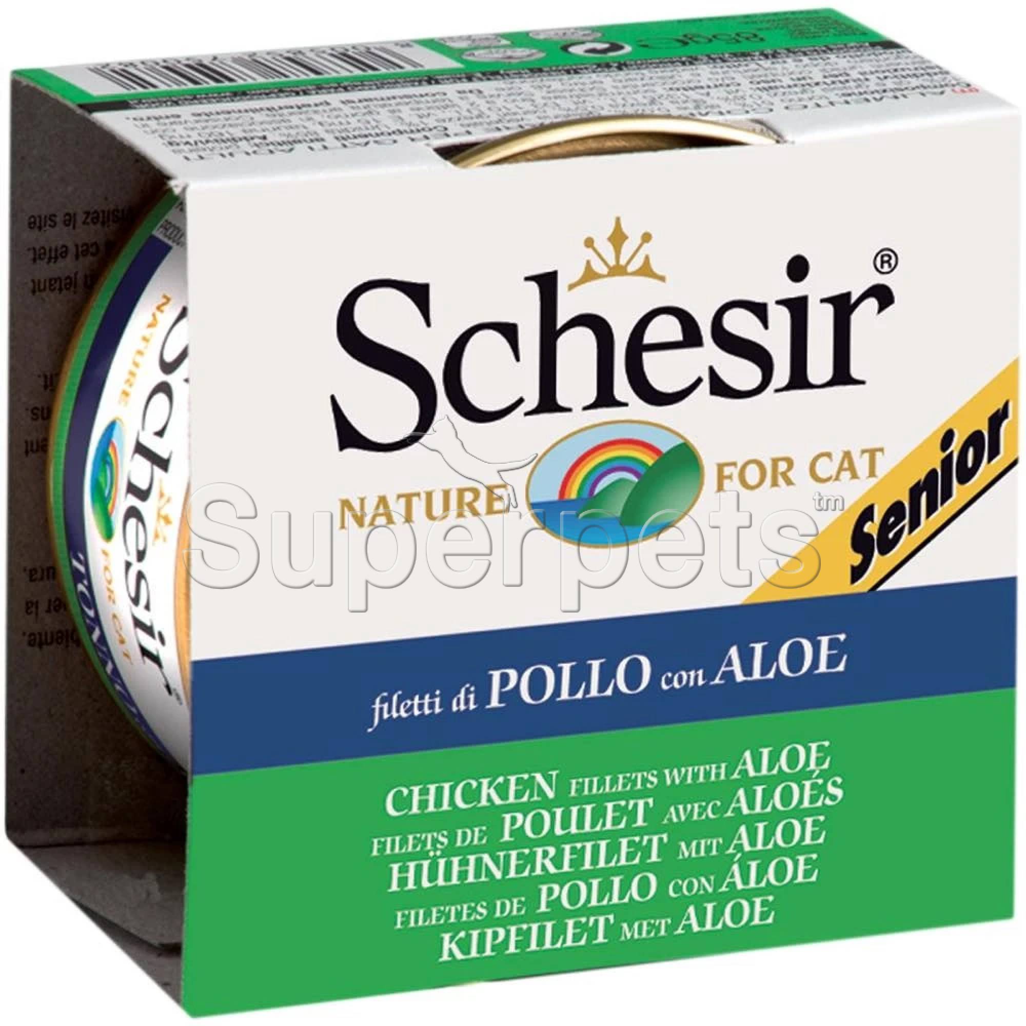 Schesir Cat Senior - Chicken Fillets with Aloe 85g