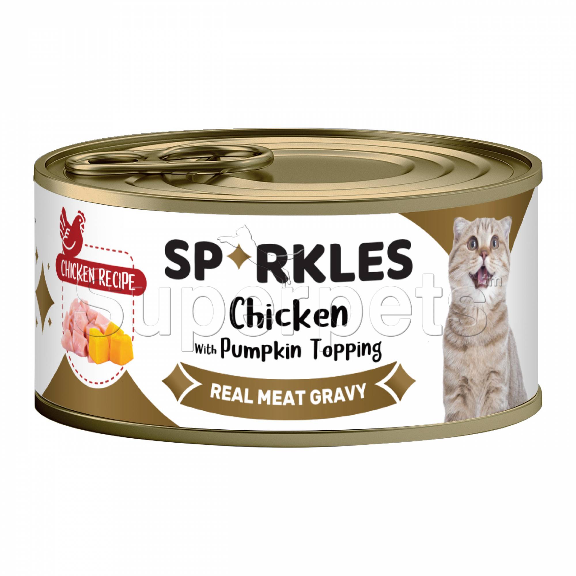 Sparkles Broth Chicken with Pumpkin Topping 70g