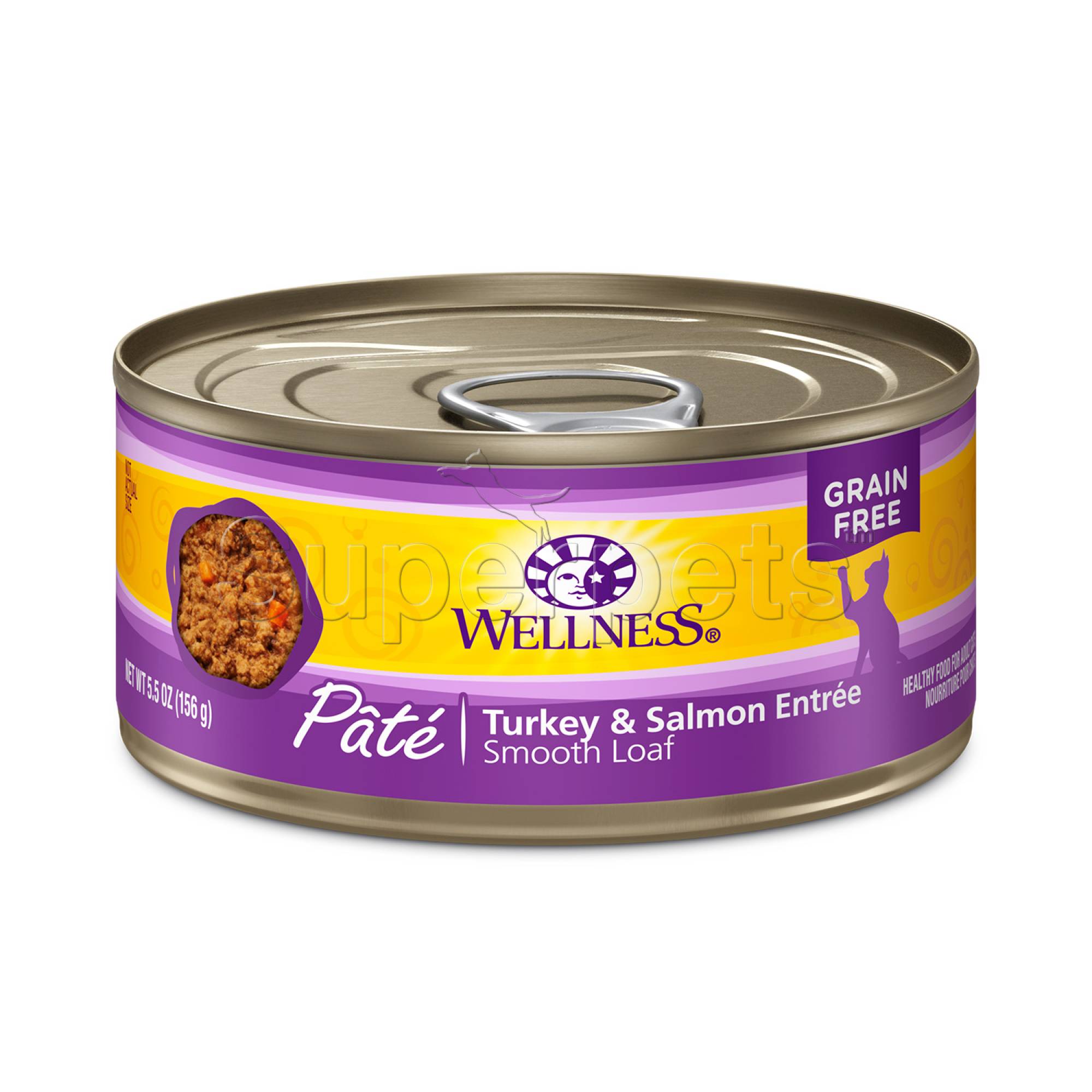 Wellness - Cat Complete Health Grain-Free 156g Pate Turkey & Salmon Entree Smooth Loaf