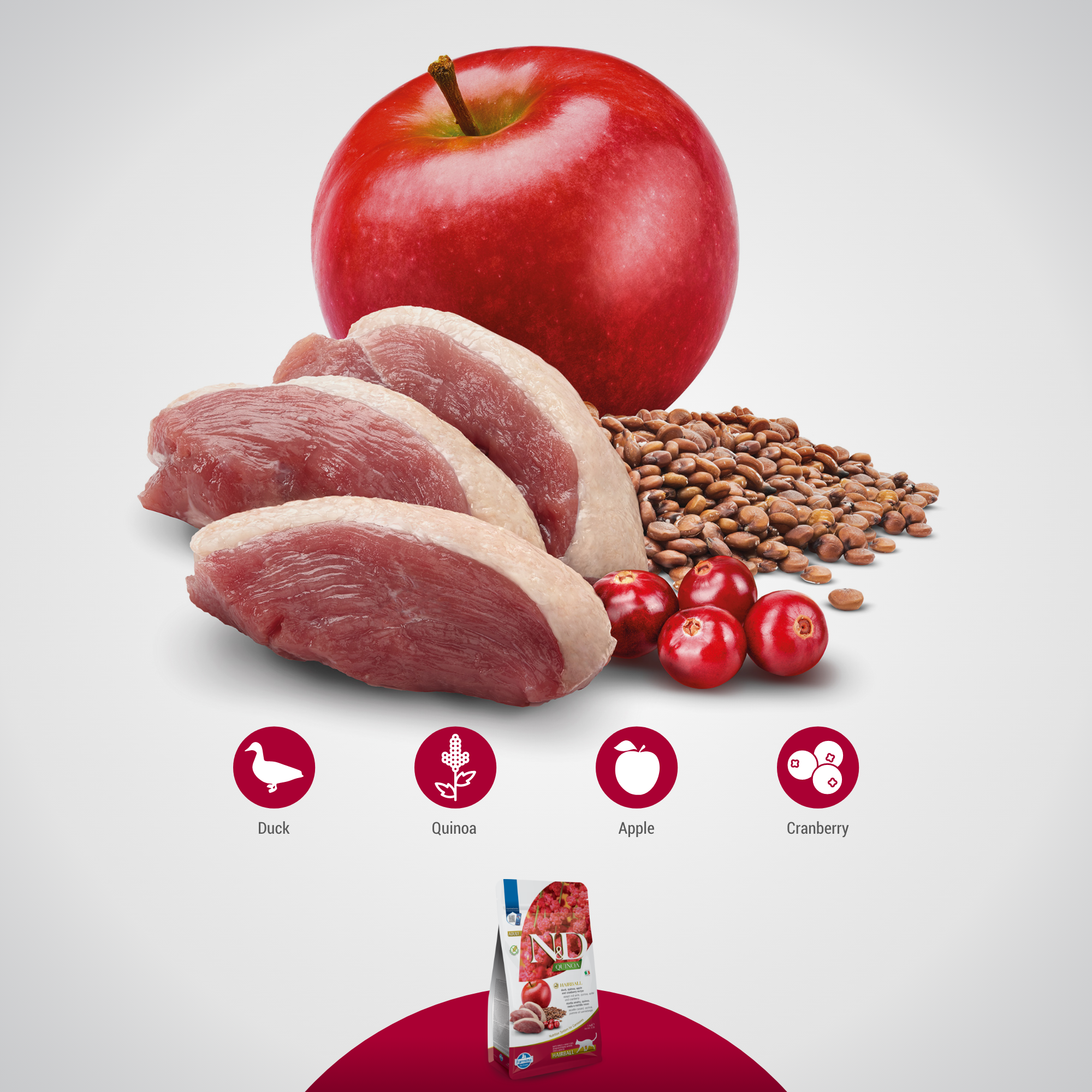 Farmina N&D Quinoa Cat Adult - Hairball