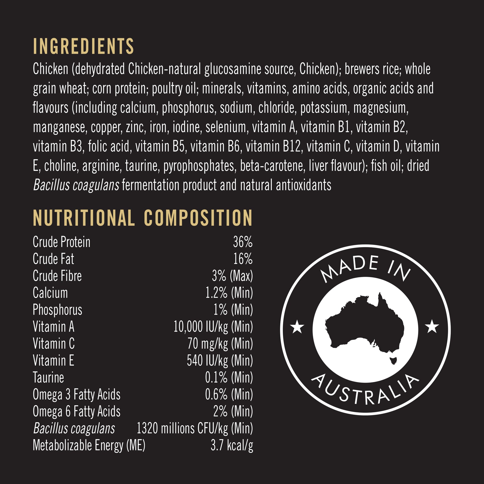 Purina Pro Plan Cat Food Chicken Ingredient List