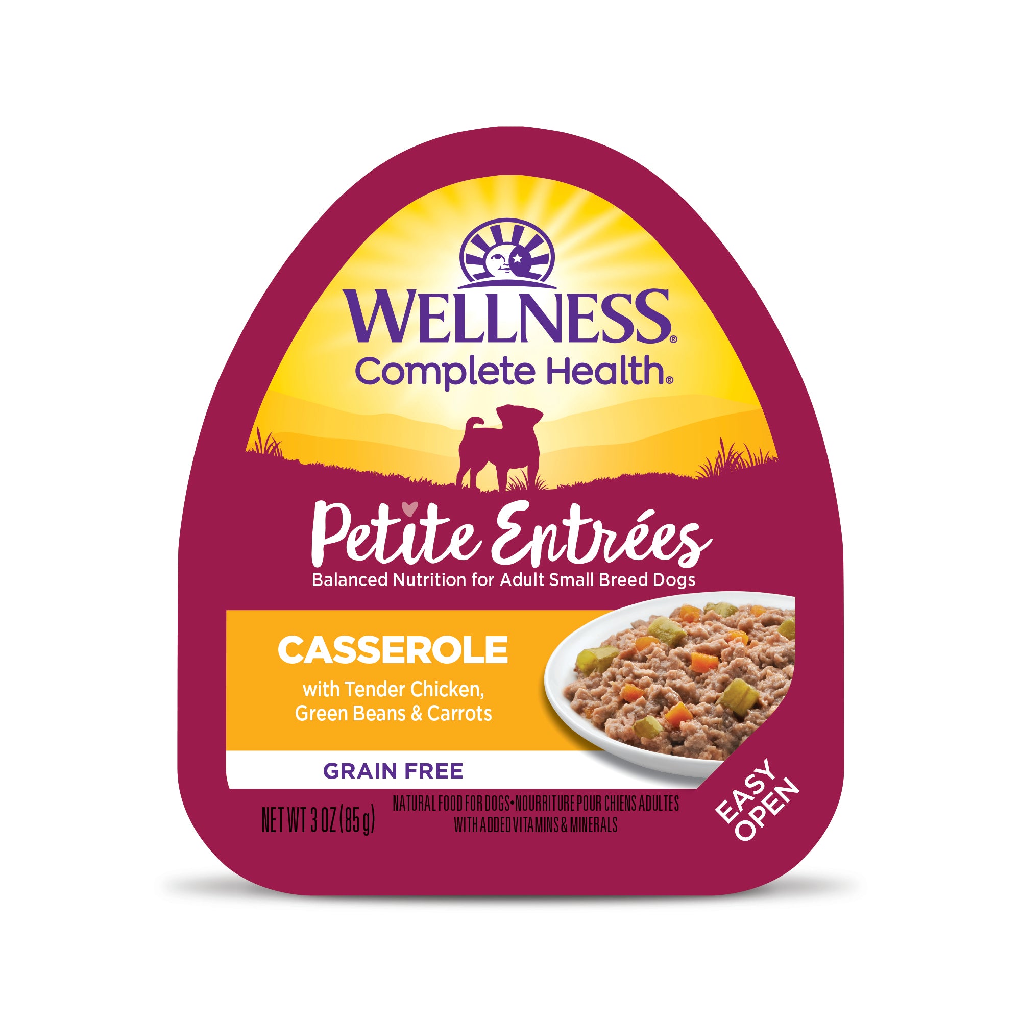 Wellness - Dog Petite Entrees 85g Casserole Tender Chicken, Green Beans & Carrots
