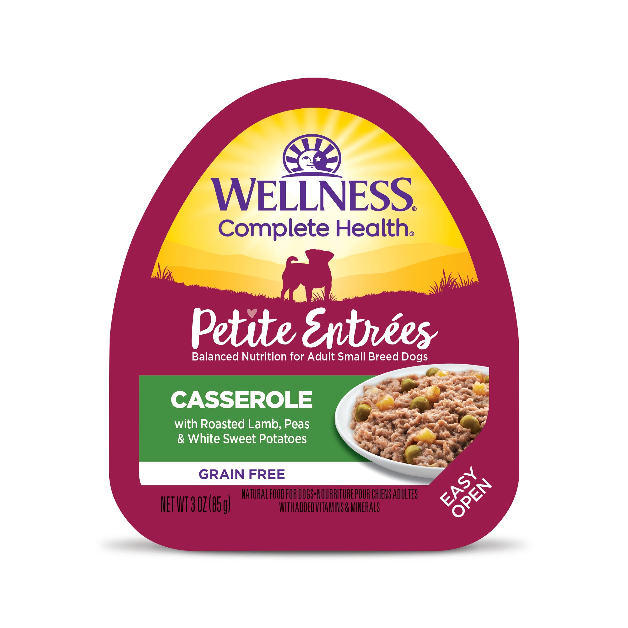 Wellness - Dog Petite Entrees 85g Casserole Roasted Lamb, Peas & White Sweet Potatoes