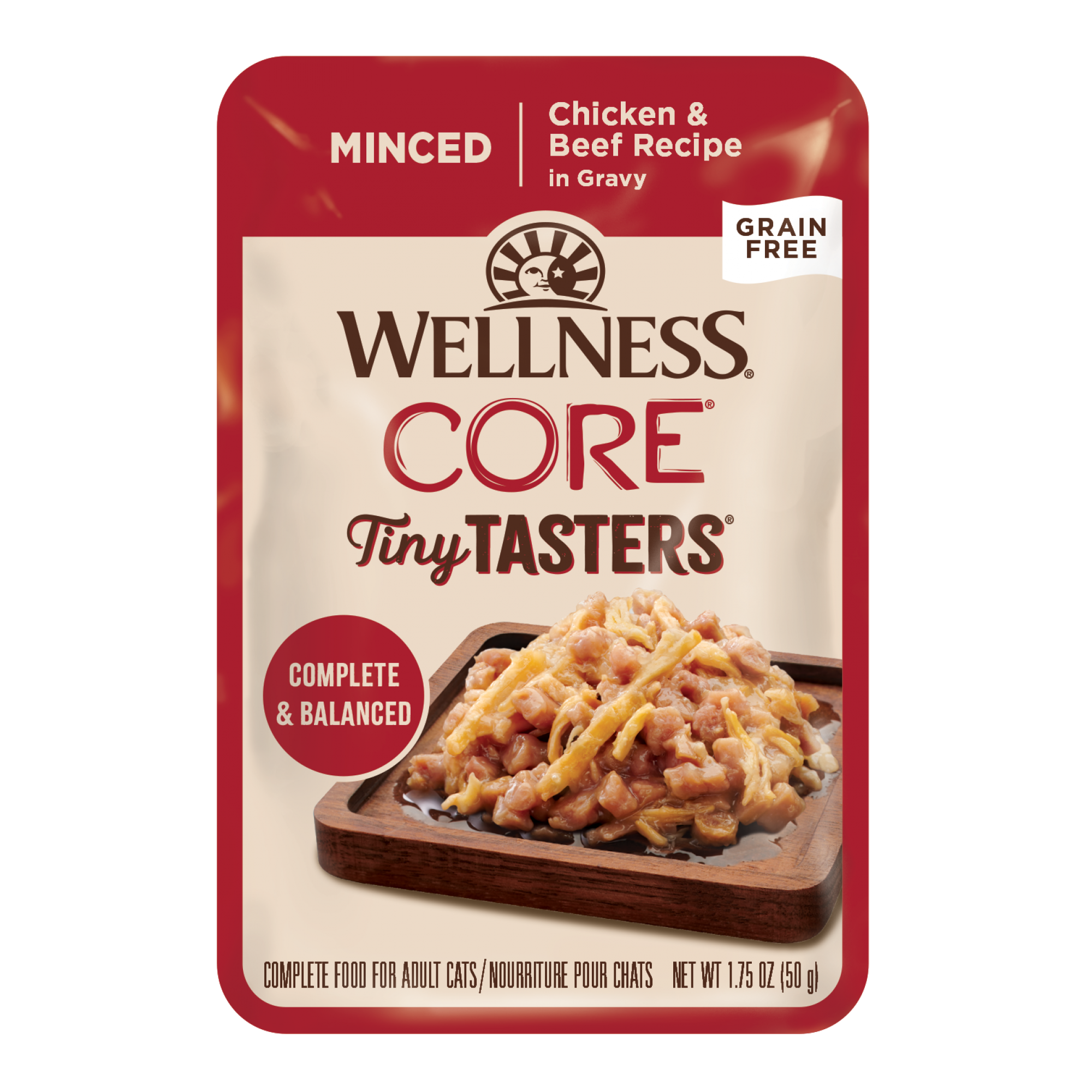Wellness - Cat Core 50g Tiny Tasters Minced Chicken & Beef 1.75oz