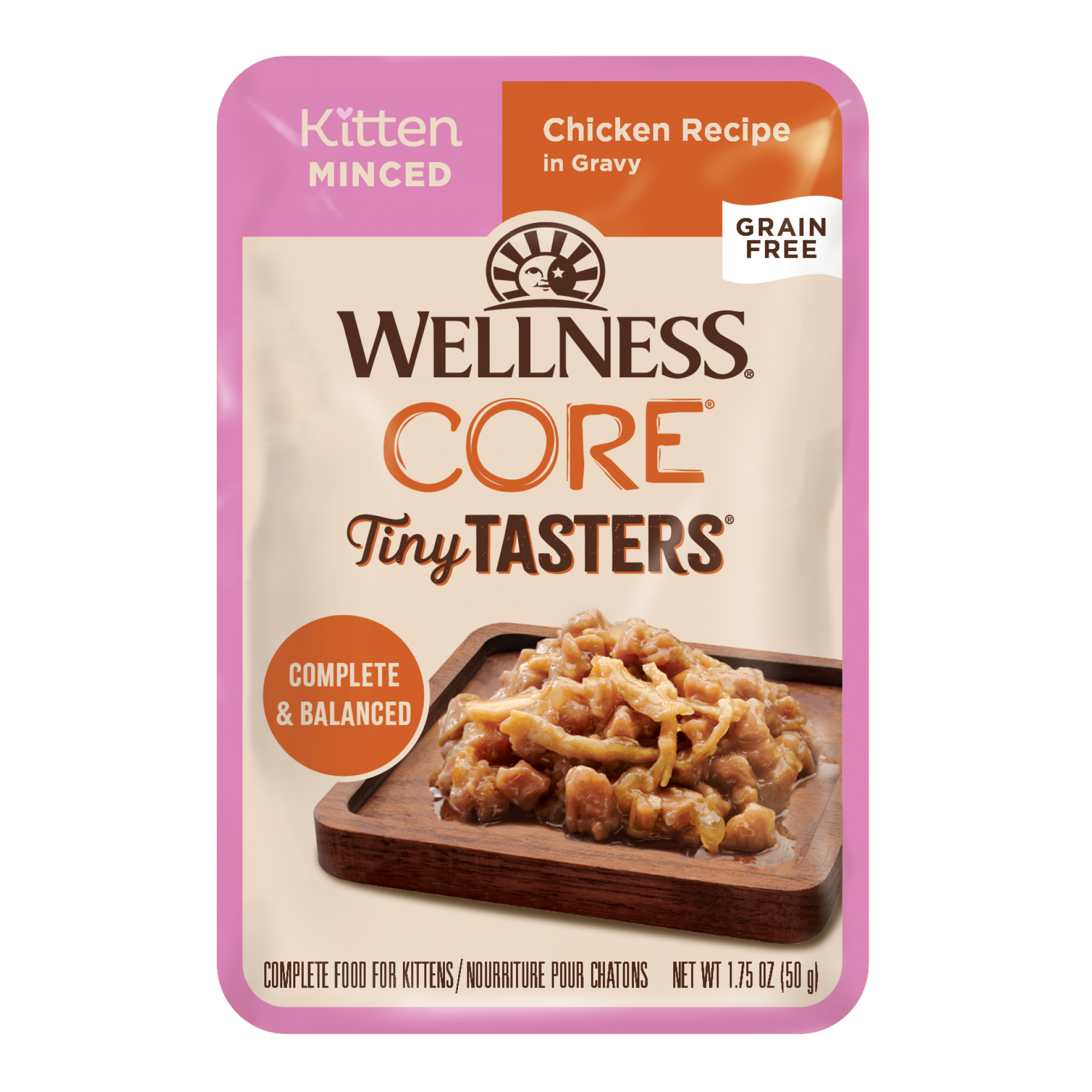 Wellness - Cat Core 50g Tiny Tasters Kitten Minced Chicken 1.75oz
