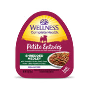 Wellness - Dog Petite Entrees 85g Shredded Medley Roasted Chicken, Beef, Green Beans & Red Peppers in Gravy