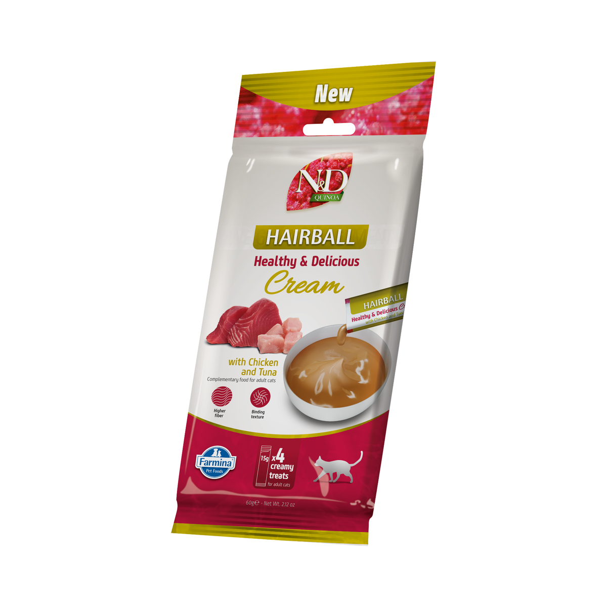 Farmina N&D Quinoa Functional Health Creamy Treat - Hairball - Chicken & Tuna
