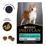 Pro Plan Dog Food Senstive Digestion ( Lamb ) 12kg