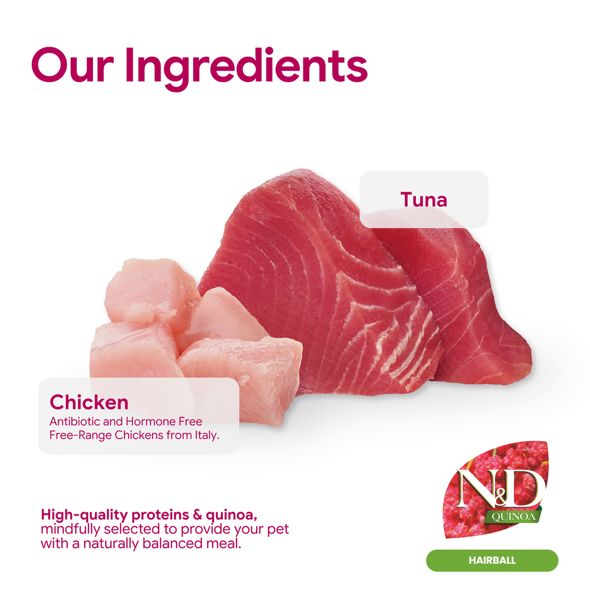 Farmina N&D Quinoa Functional Health Creamy Treat - Hairball - Chicken & Tuna